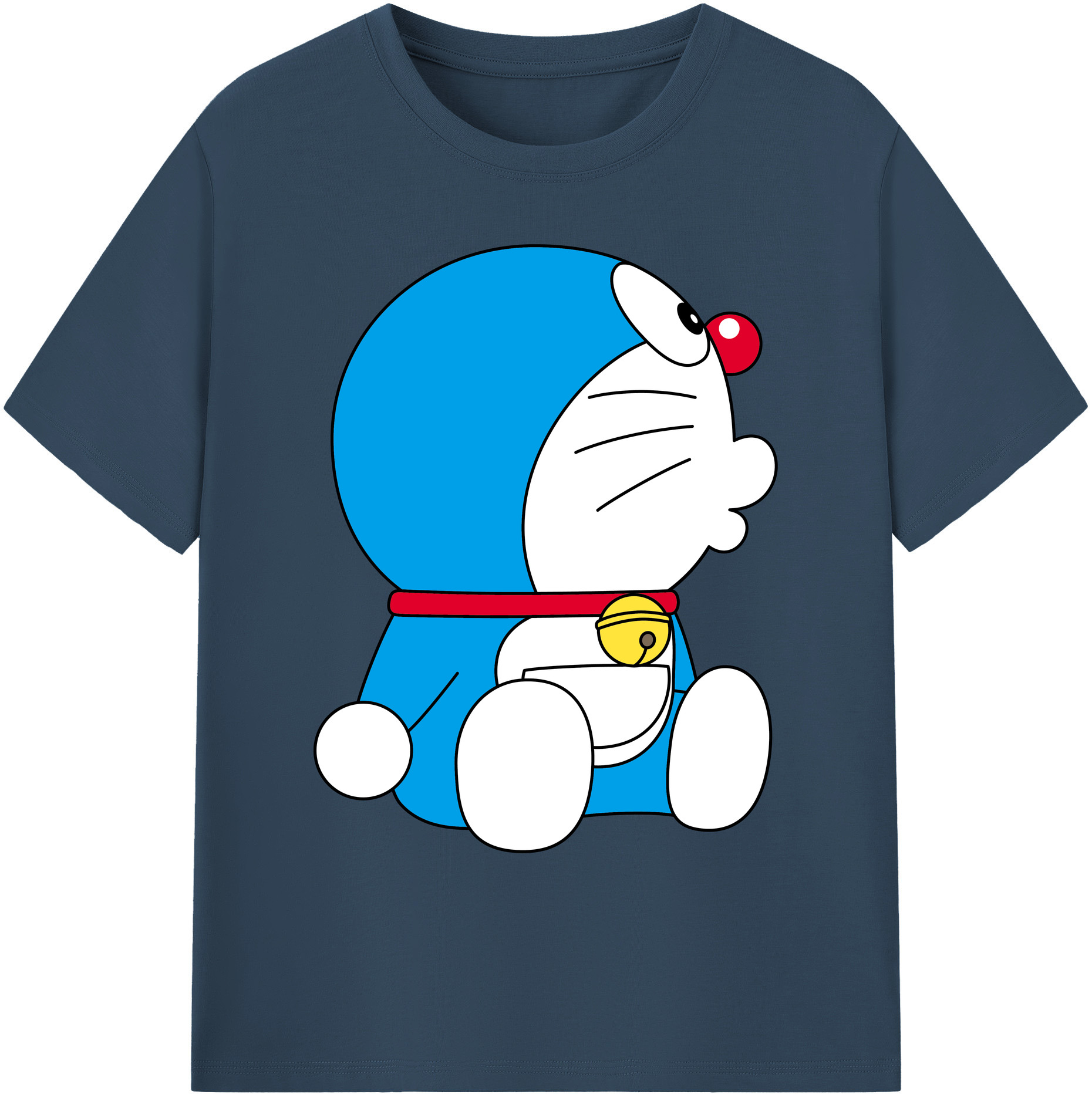 （画像用） ドラえもん Doraemon 綿100％ メンズ半袖Tシャツ｜肌触りやわらか＆通気性