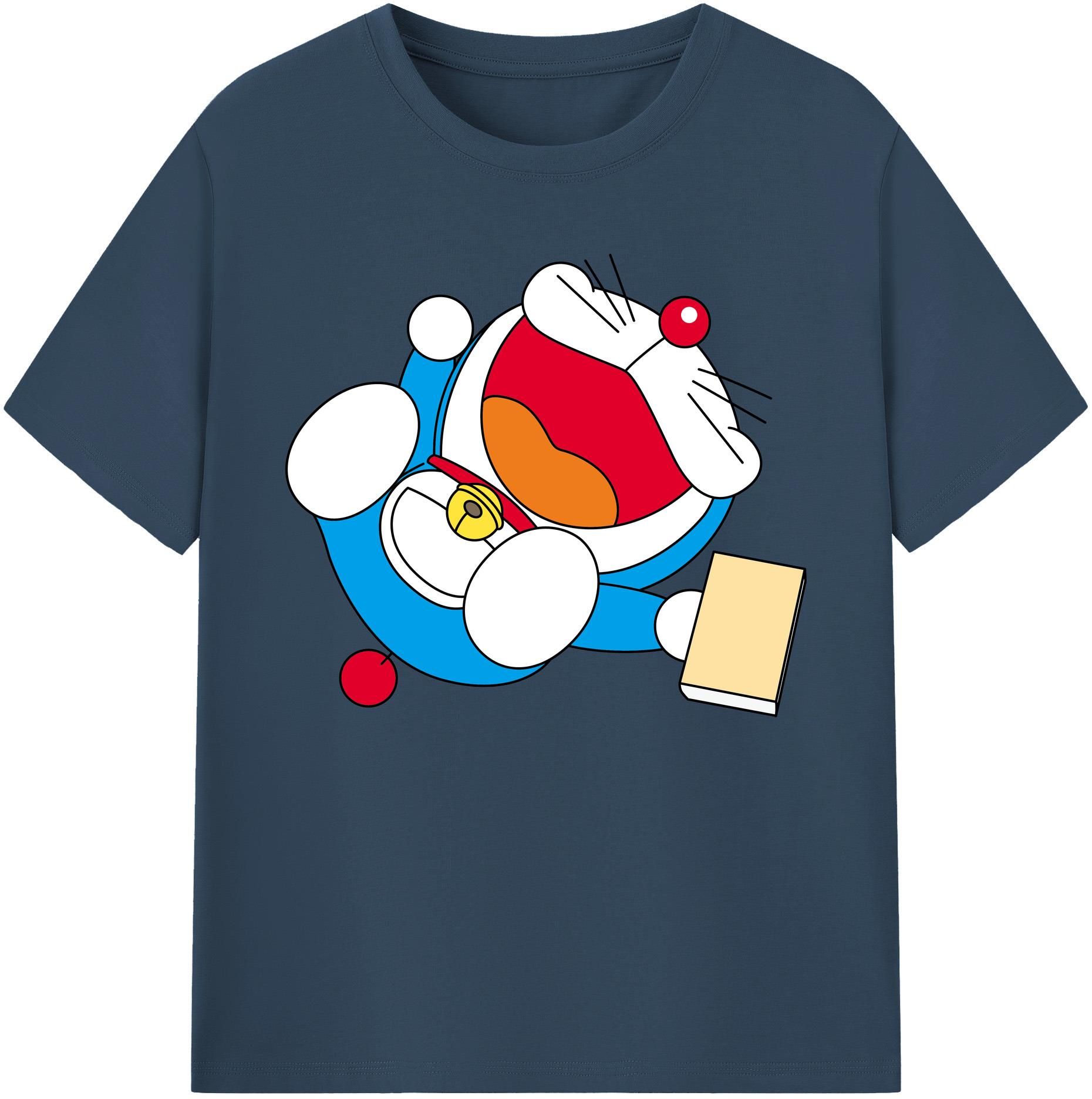 （画像用） ドラえもん Doraemon 綿100％ メンズ半袖Tシャツ｜肌触りやわらか＆通気性