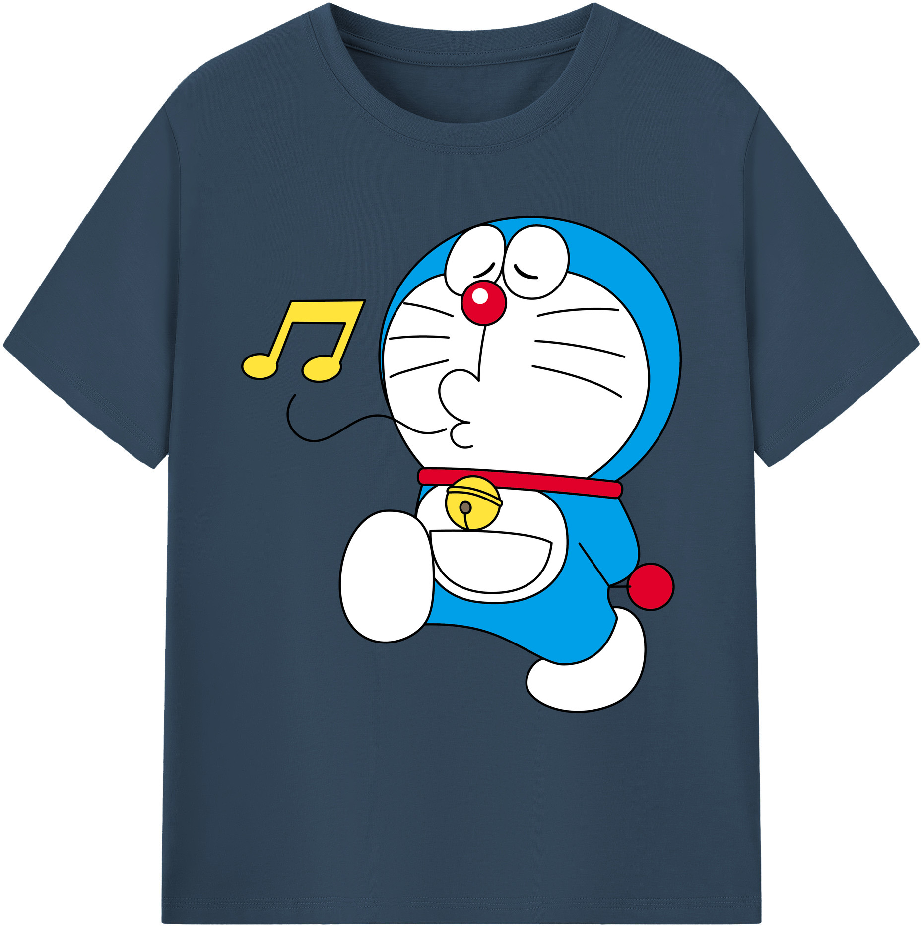 （画像用） ドラえもん Doraemon 綿100％ メンズ半袖Tシャツ｜肌触りやわらか＆通気性