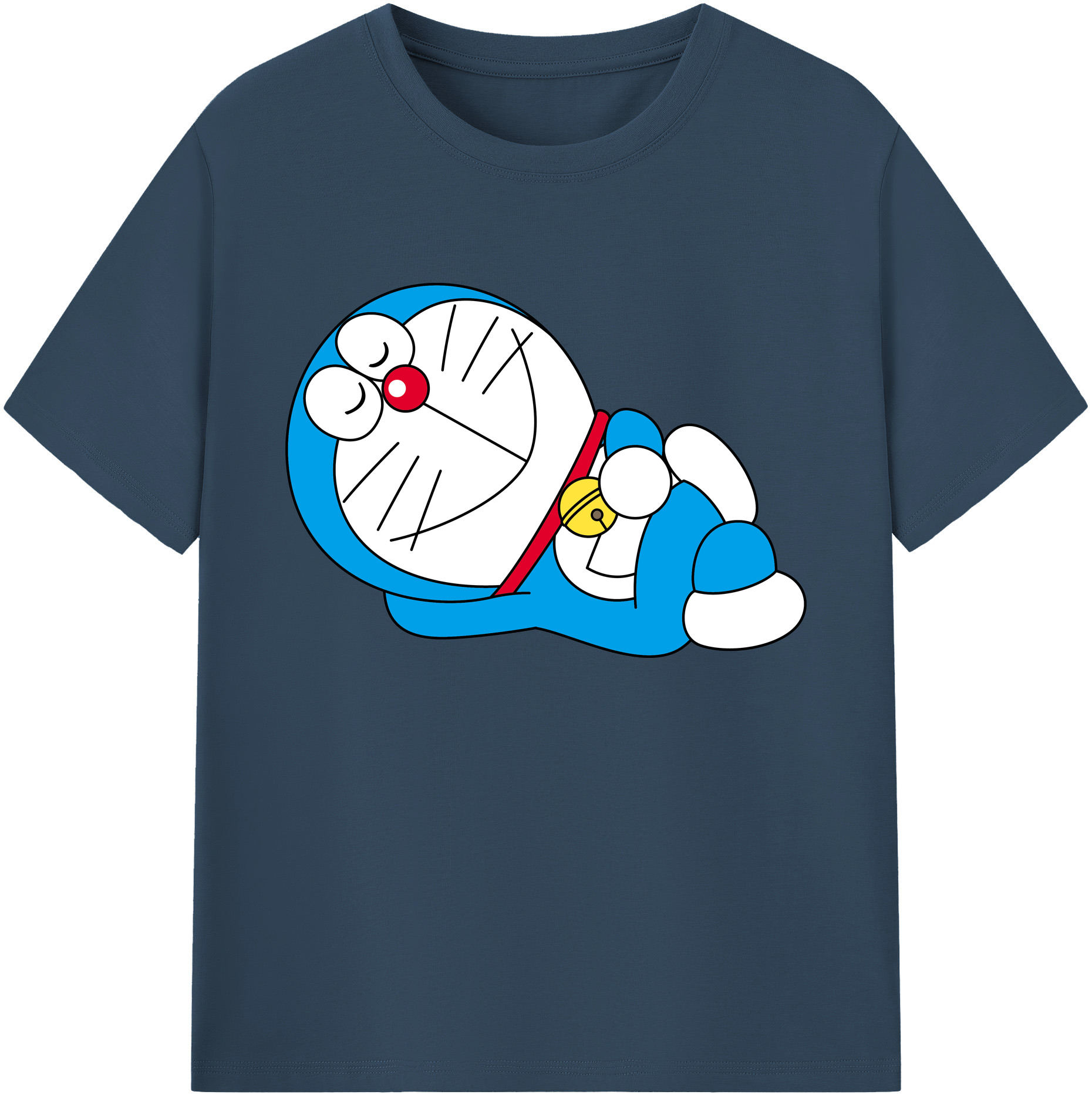 （画像用） ドラえもん Doraemon 綿100％ メンズ半袖Tシャツ｜肌触りやわらか＆通気性