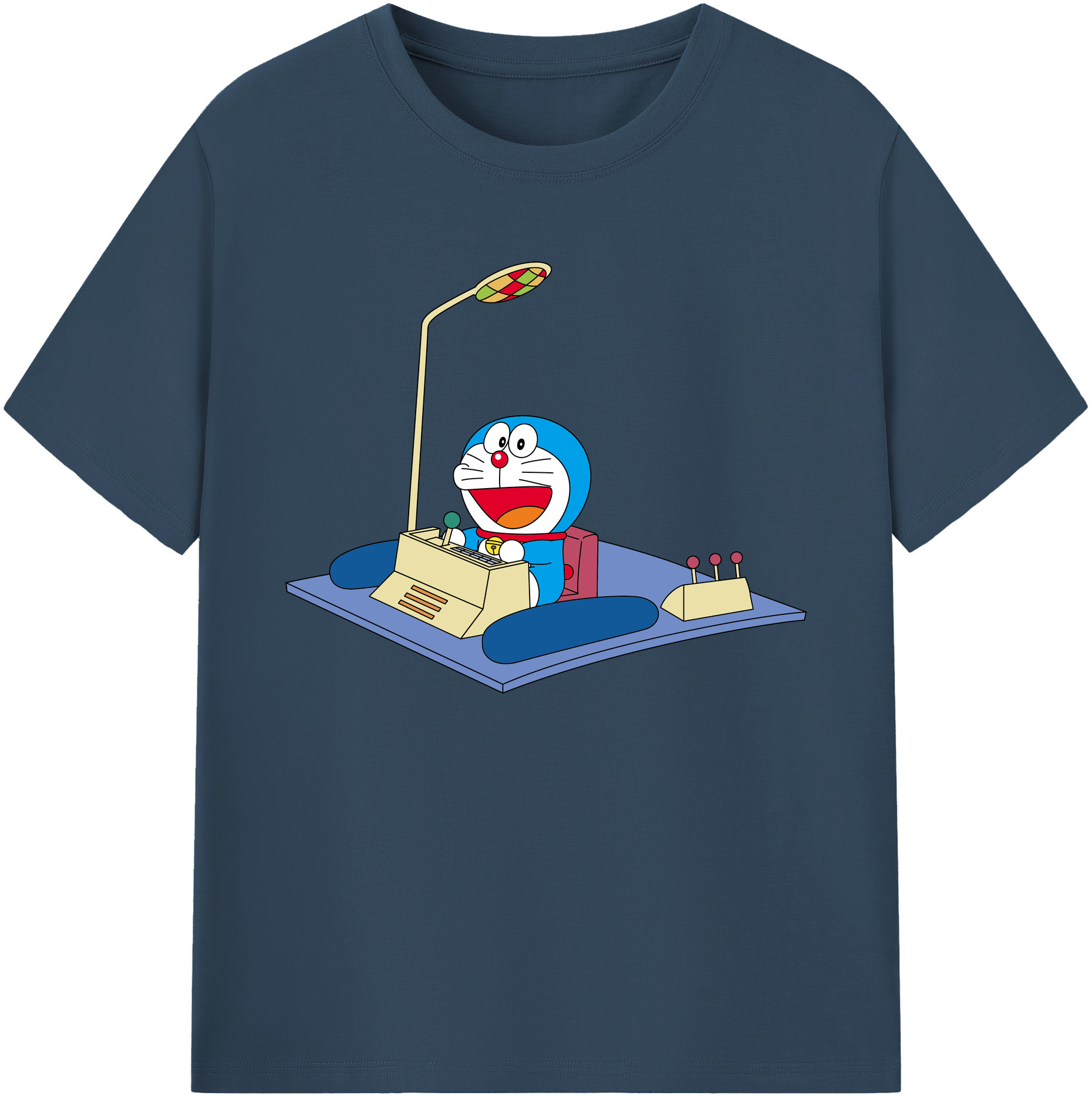 （画像用） ドラえもん Doraemon 綿100％ メンズ半袖Tシャツ｜肌触りやわらか＆通気性
