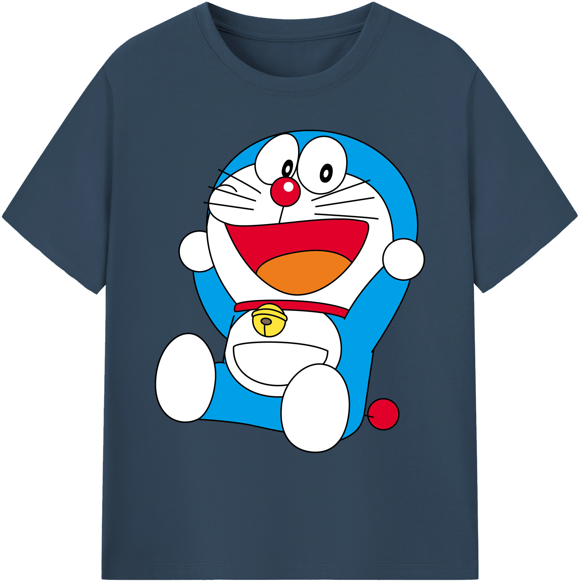 （画像用） ドラえもん Doraemon 綿100％ メンズ半袖Tシャツ｜肌触りやわらか＆通気性