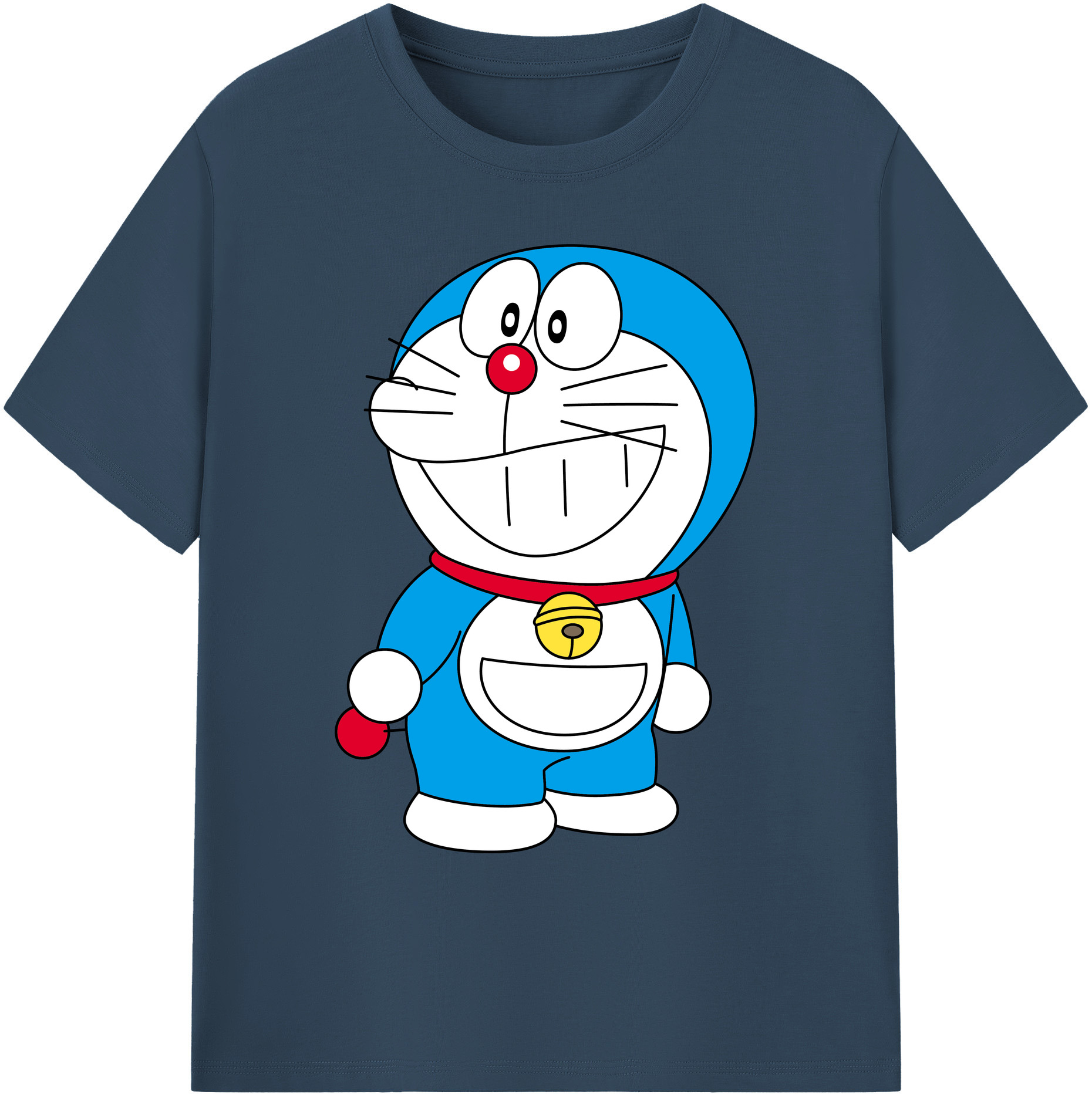 （画像用） ドラえもん Doraemon 綿100％ メンズ半袖Tシャツ｜肌触りやわらか＆通気性