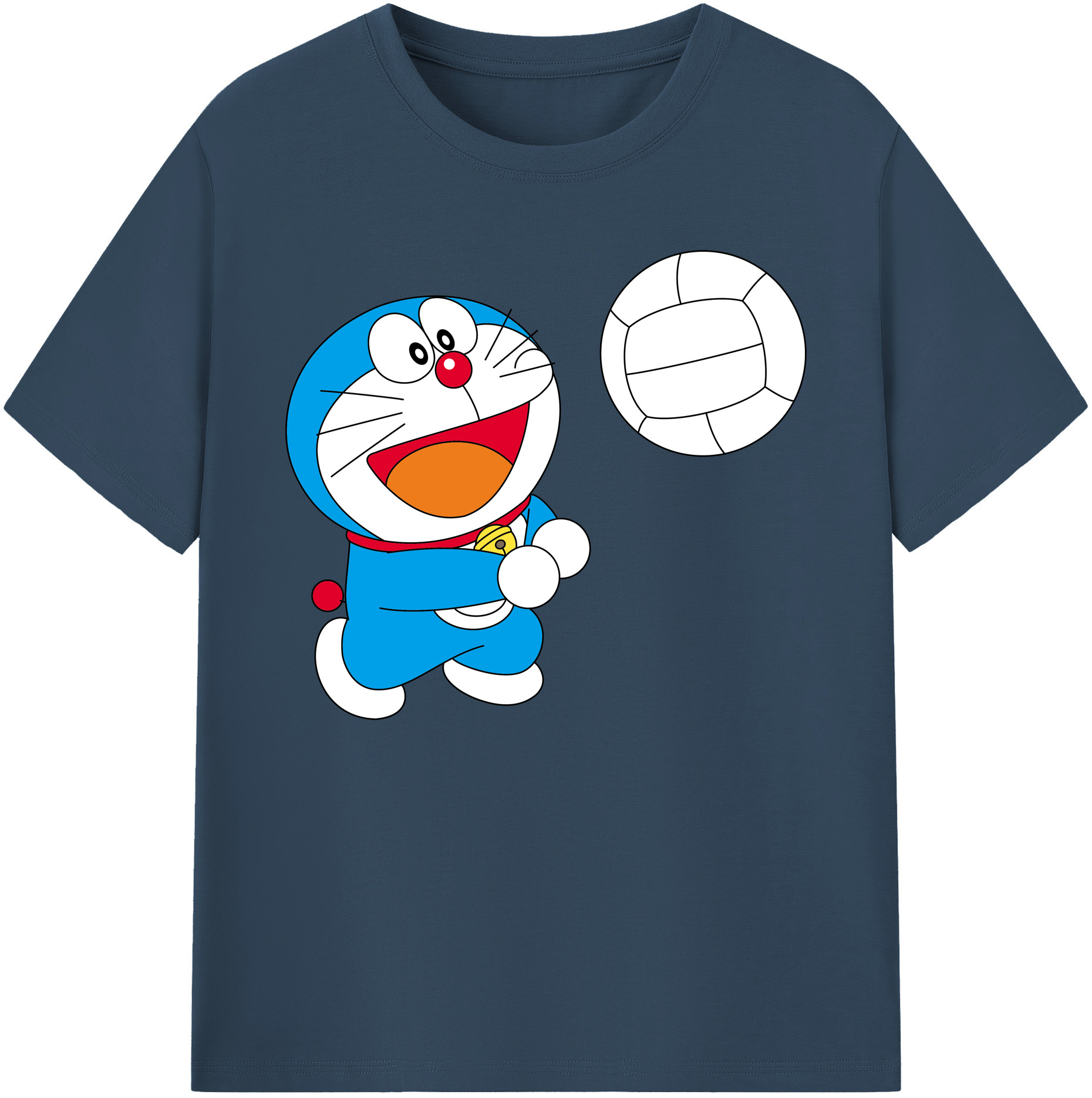（画像用） ドラえもん Doraemon 綿100％ メンズ半袖Tシャツ｜肌触りやわらか＆通気性