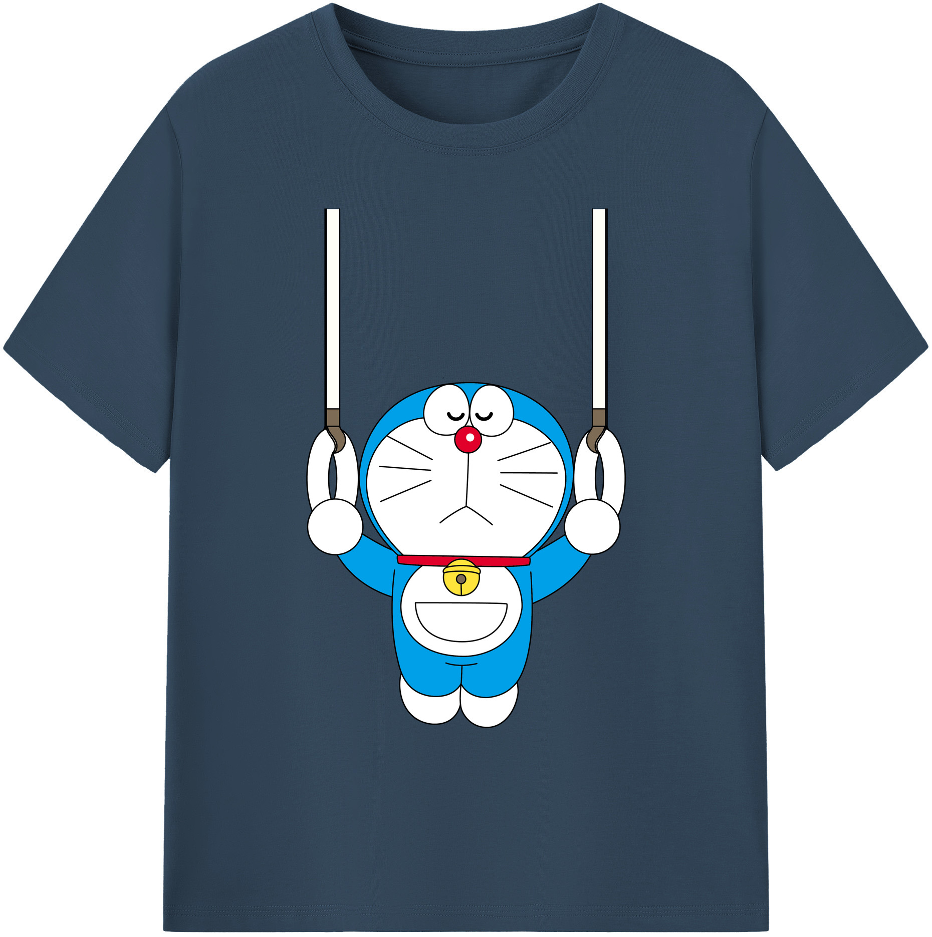 （画像用） ドラえもん Doraemon 綿100％ メンズ半袖Tシャツ｜肌触りやわらか＆通気性