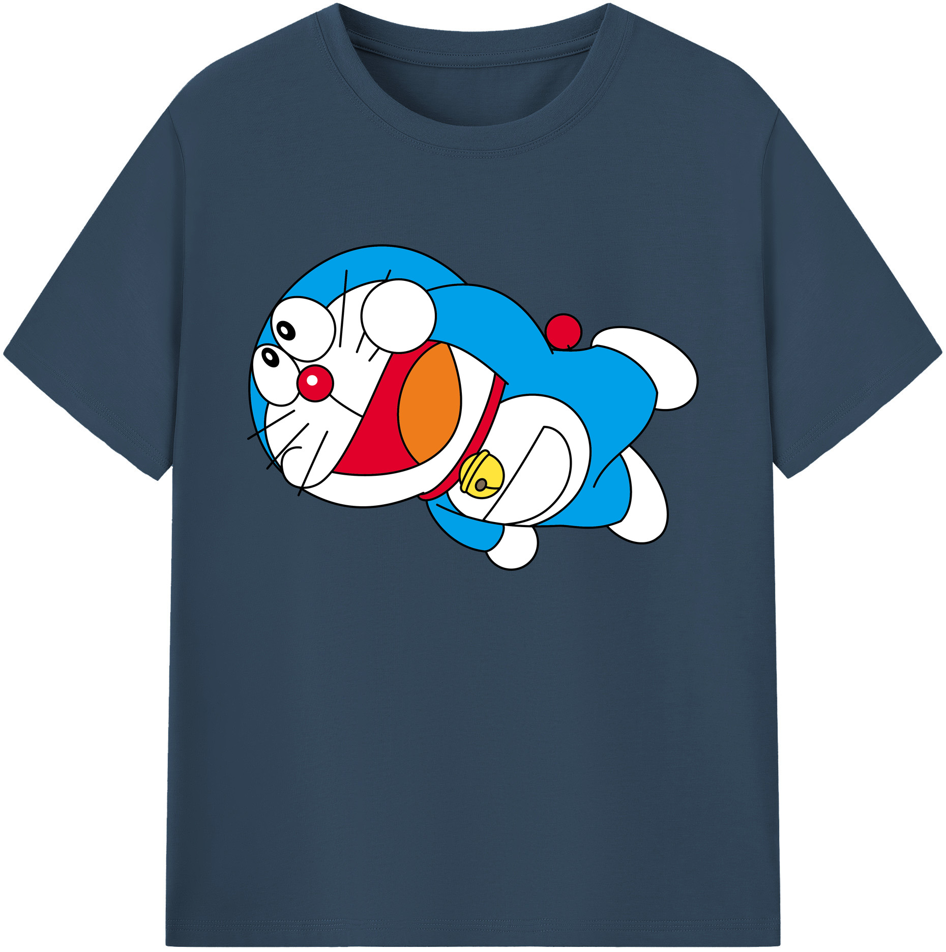 （画像用） ドラえもん Doraemon 綿100％ メンズ半袖Tシャツ｜肌触りやわらか＆通気性