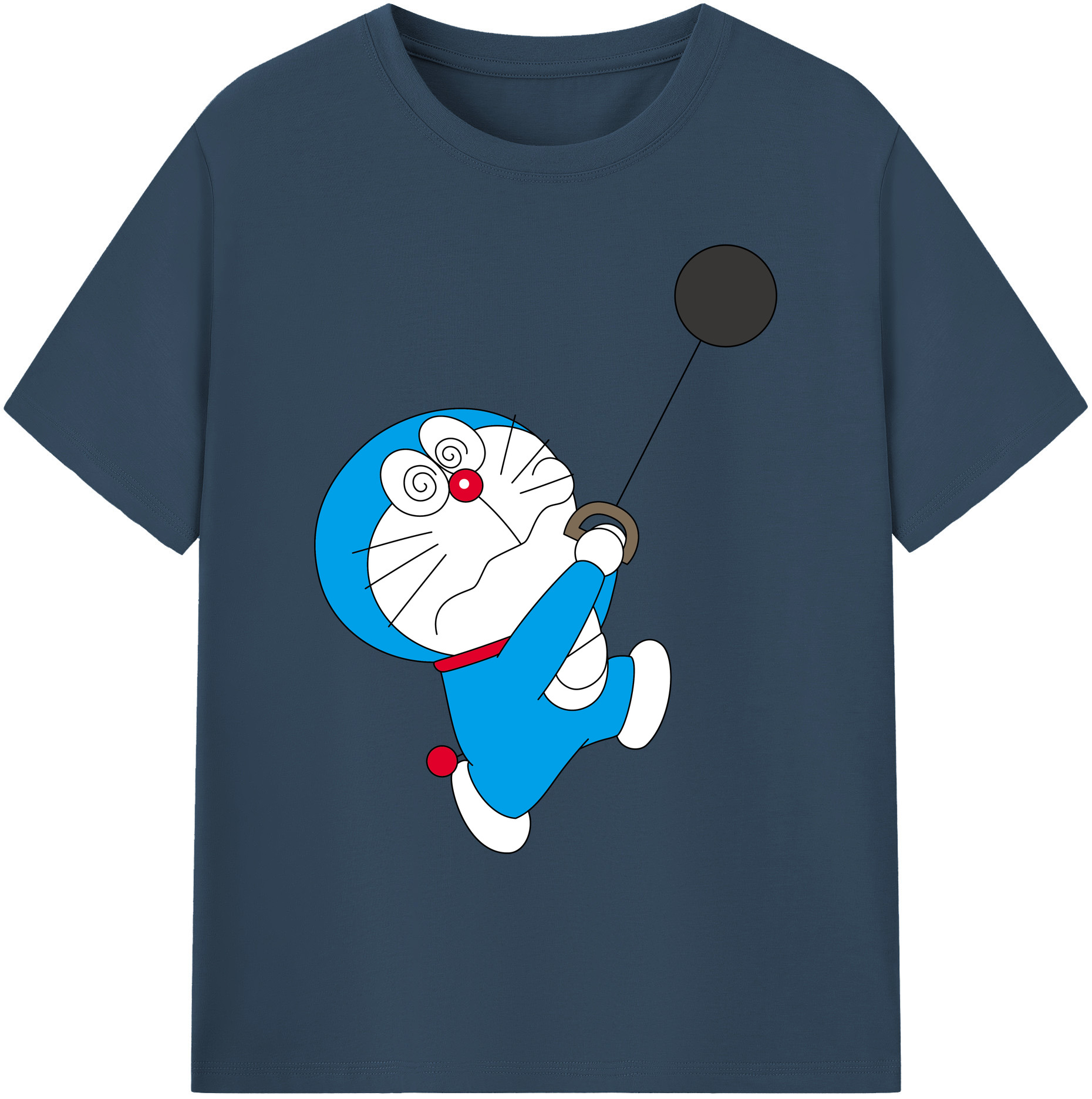 （画像用） ドラえもん Doraemon 綿100％ メンズ半袖Tシャツ｜肌触りやわらか＆通気性