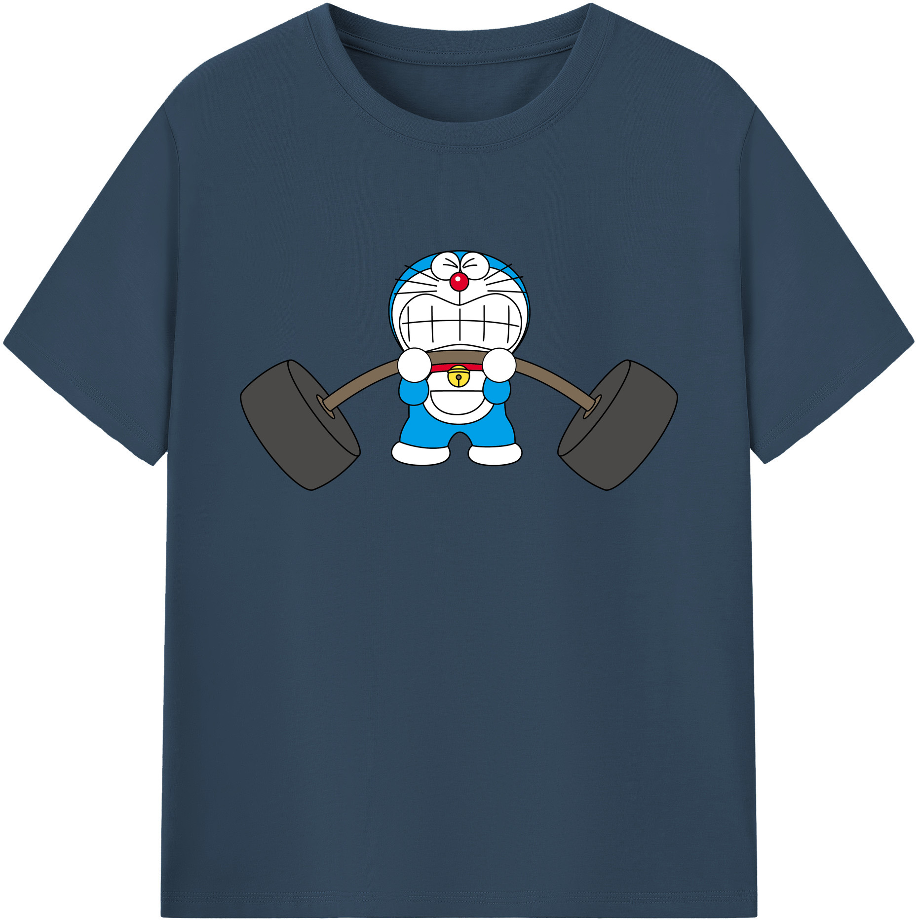 （画像用） ドラえもん Doraemon 綿100％ メンズ半袖Tシャツ｜肌触りやわらか＆通気性