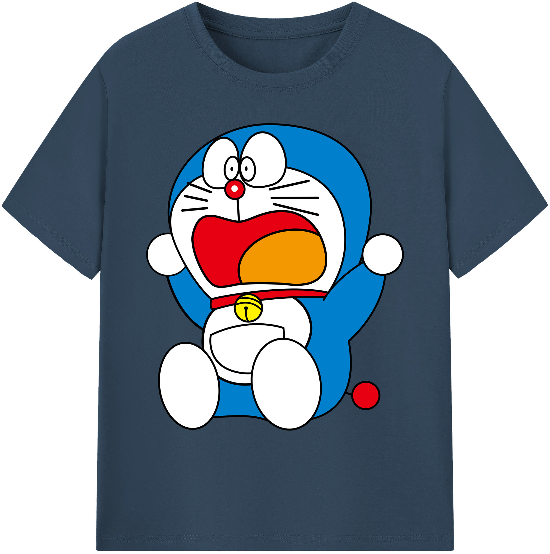 （画像用） ドラえもん Doraemon 綿100％ メンズ半袖Tシャツ｜肌触りやわらか＆通気性
