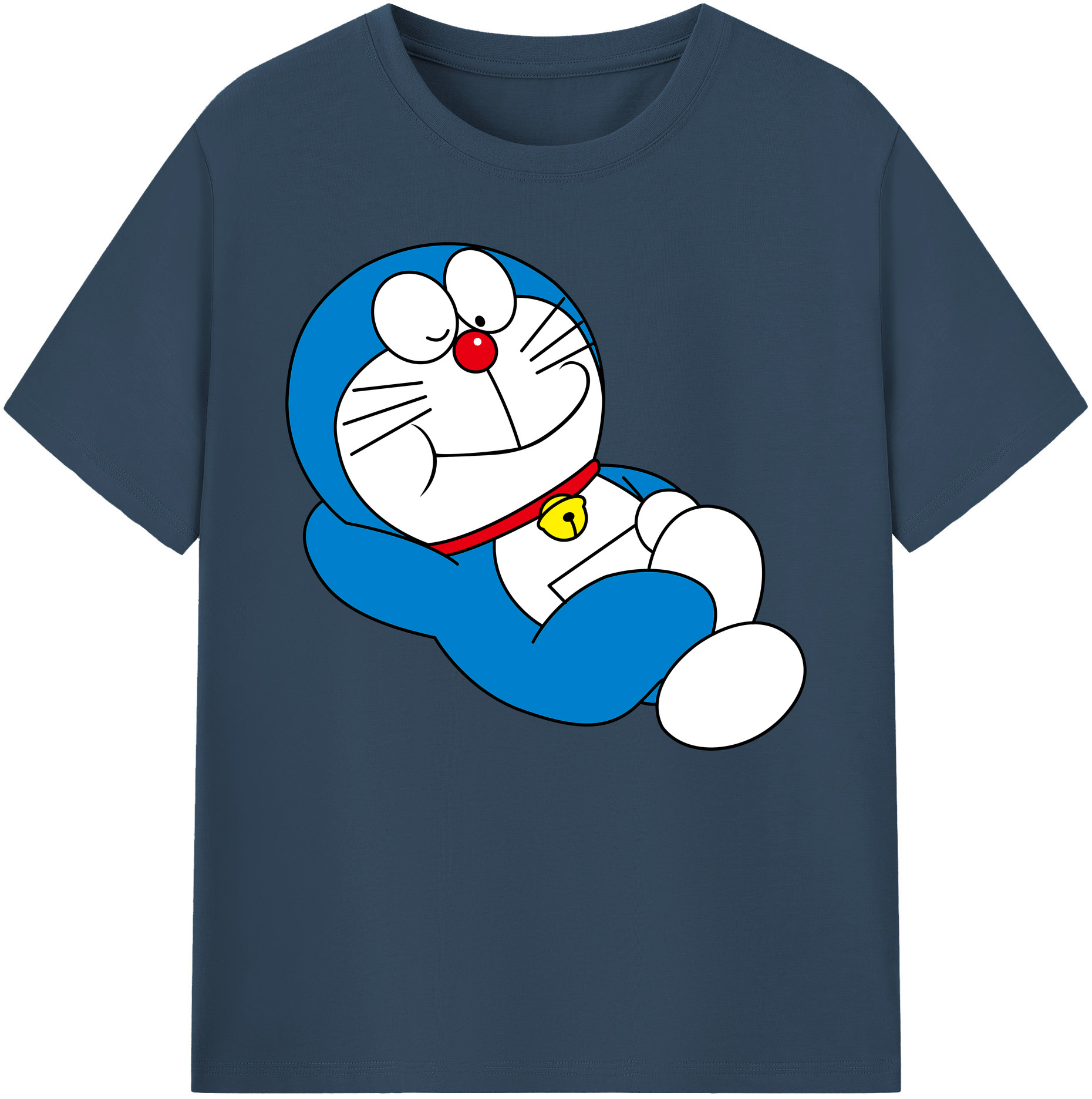 （画像用） ドラえもん Doraemon 綿100％ メンズ半袖Tシャツ｜肌触りやわらか＆通気性