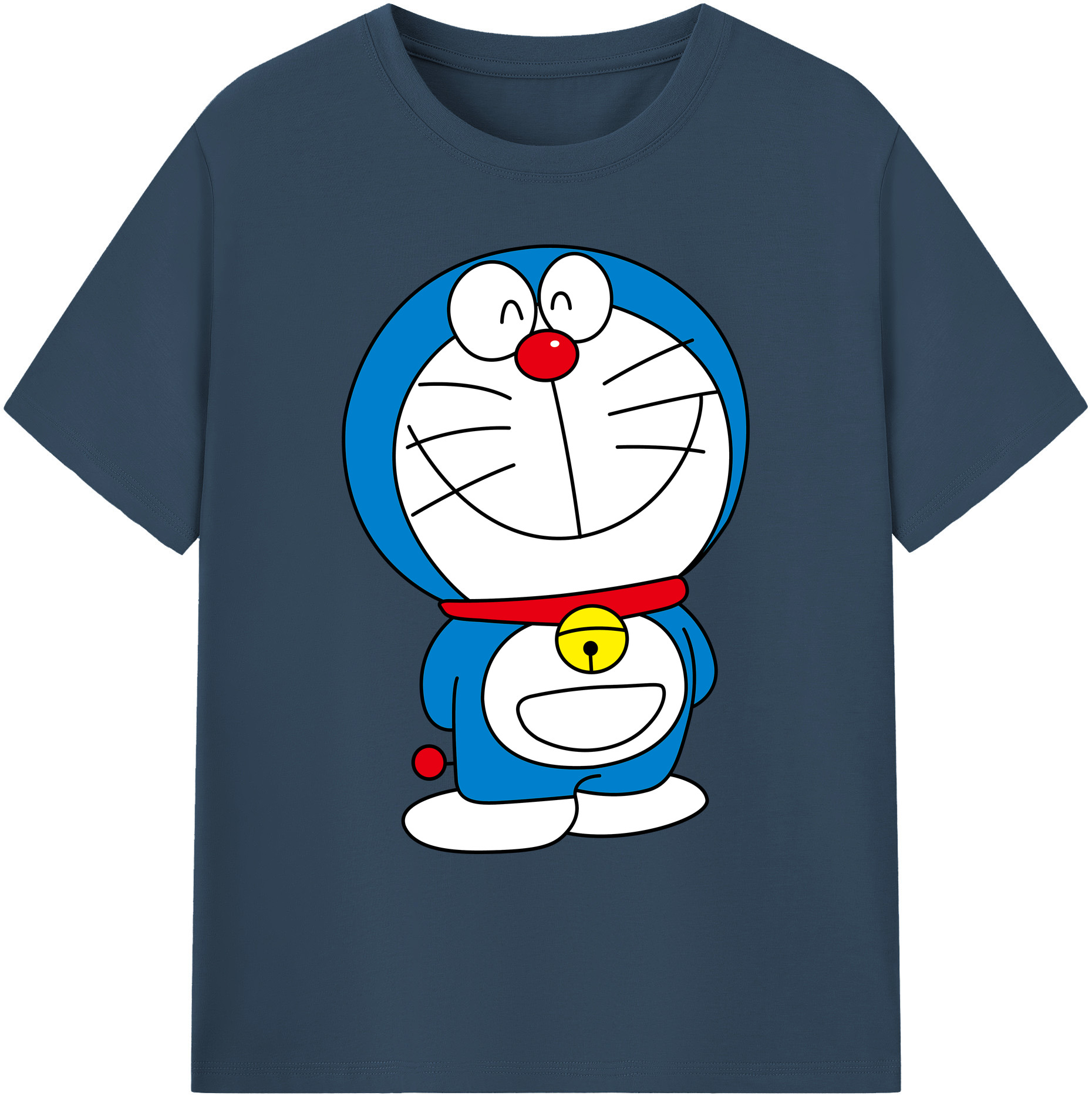 （画像用） ドラえもん Doraemon 綿100％ メンズ半袖Tシャツ｜肌触りやわらか＆通気性