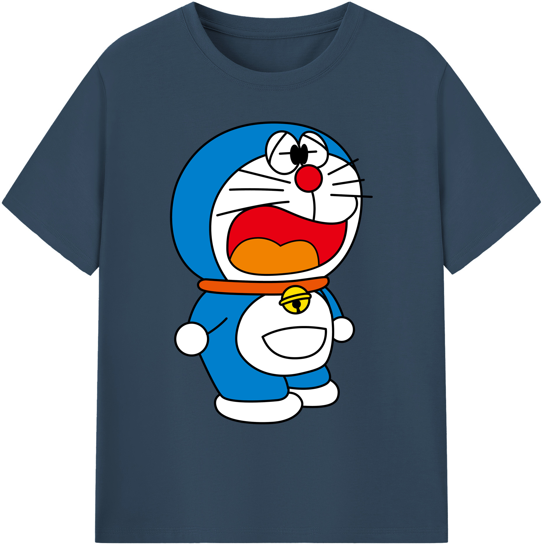 （画像用） ドラえもん Doraemon 綿100％ メンズ半袖Tシャツ｜肌触りやわらか＆通気性