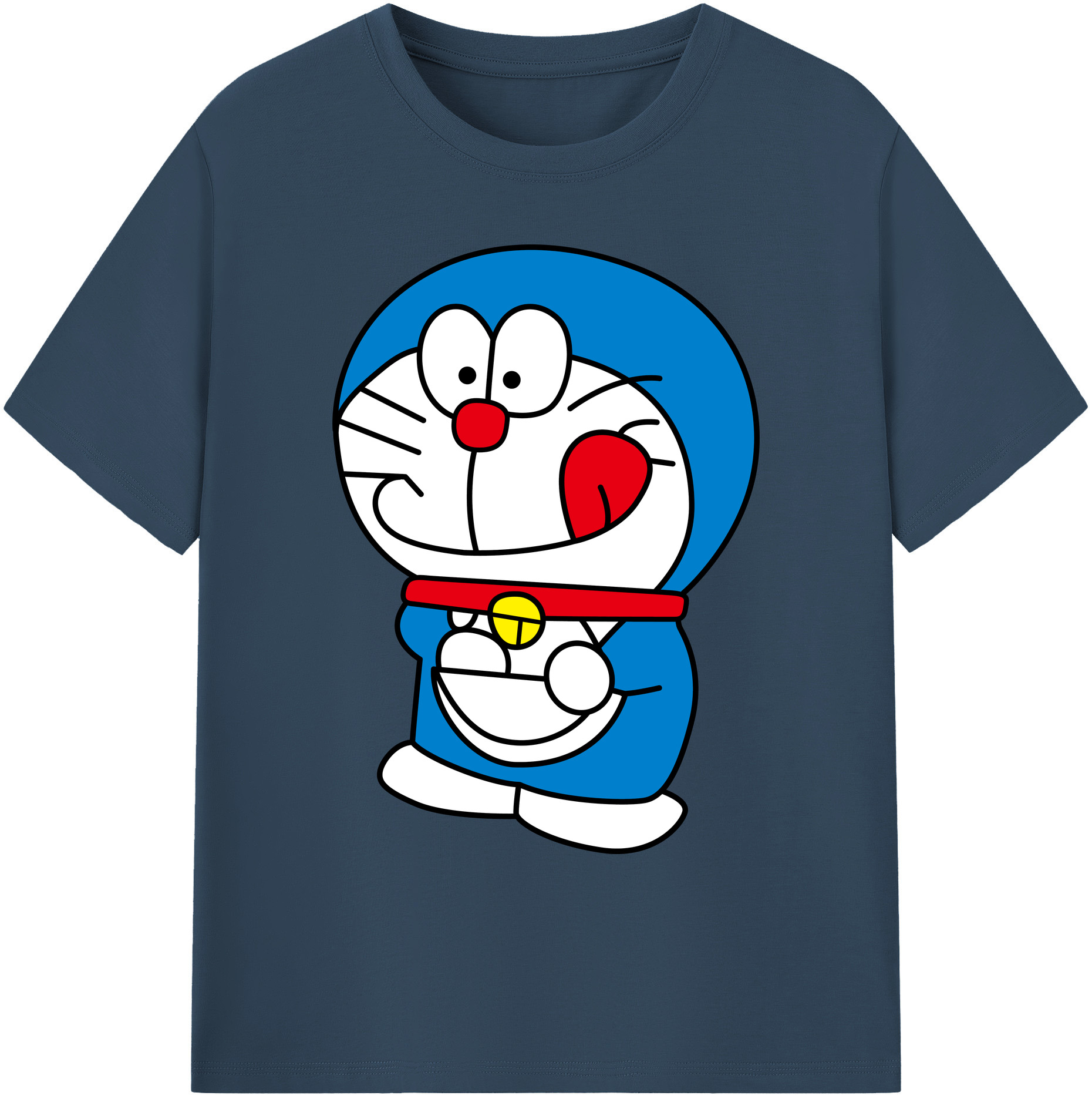 （画像用） ドラえもん Doraemon 綿100％ メンズ半袖Tシャツ｜肌触りやわらか＆通気性
