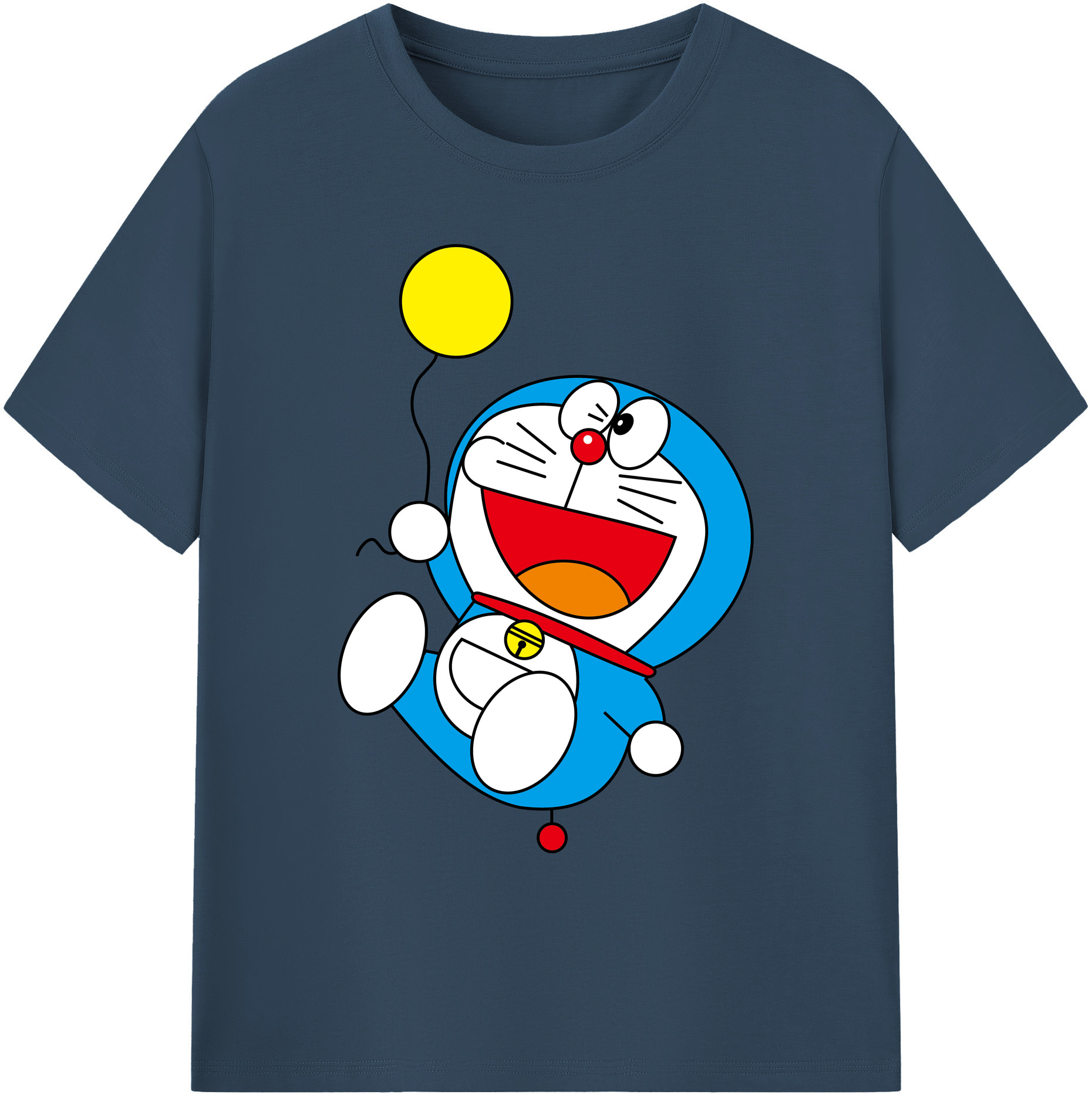（画像用） ドラえもん Doraemon 綿100％ メンズ半袖Tシャツ｜肌触りやわらか＆通気性