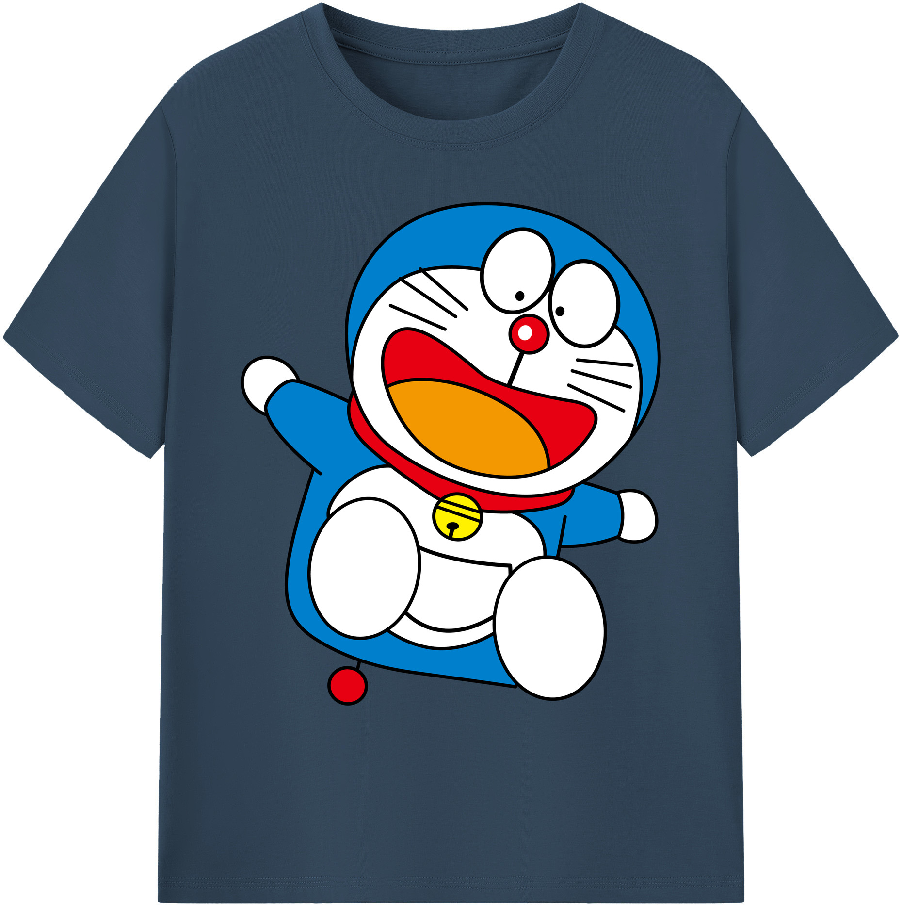 （画像用） ドラえもん Doraemon 綿100％ メンズ半袖Tシャツ｜肌触りやわらか＆通気性