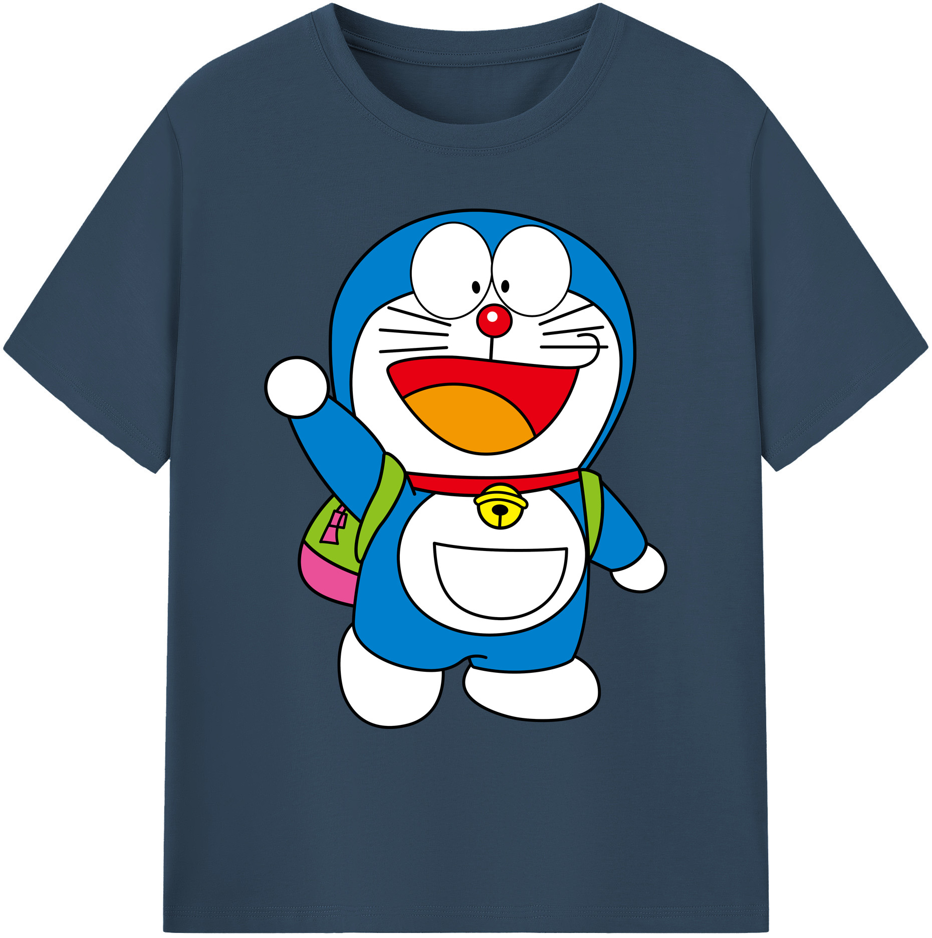 （画像用） ドラえもん Doraemon 綿100％ メンズ半袖Tシャツ｜肌触りやわらか＆通気性