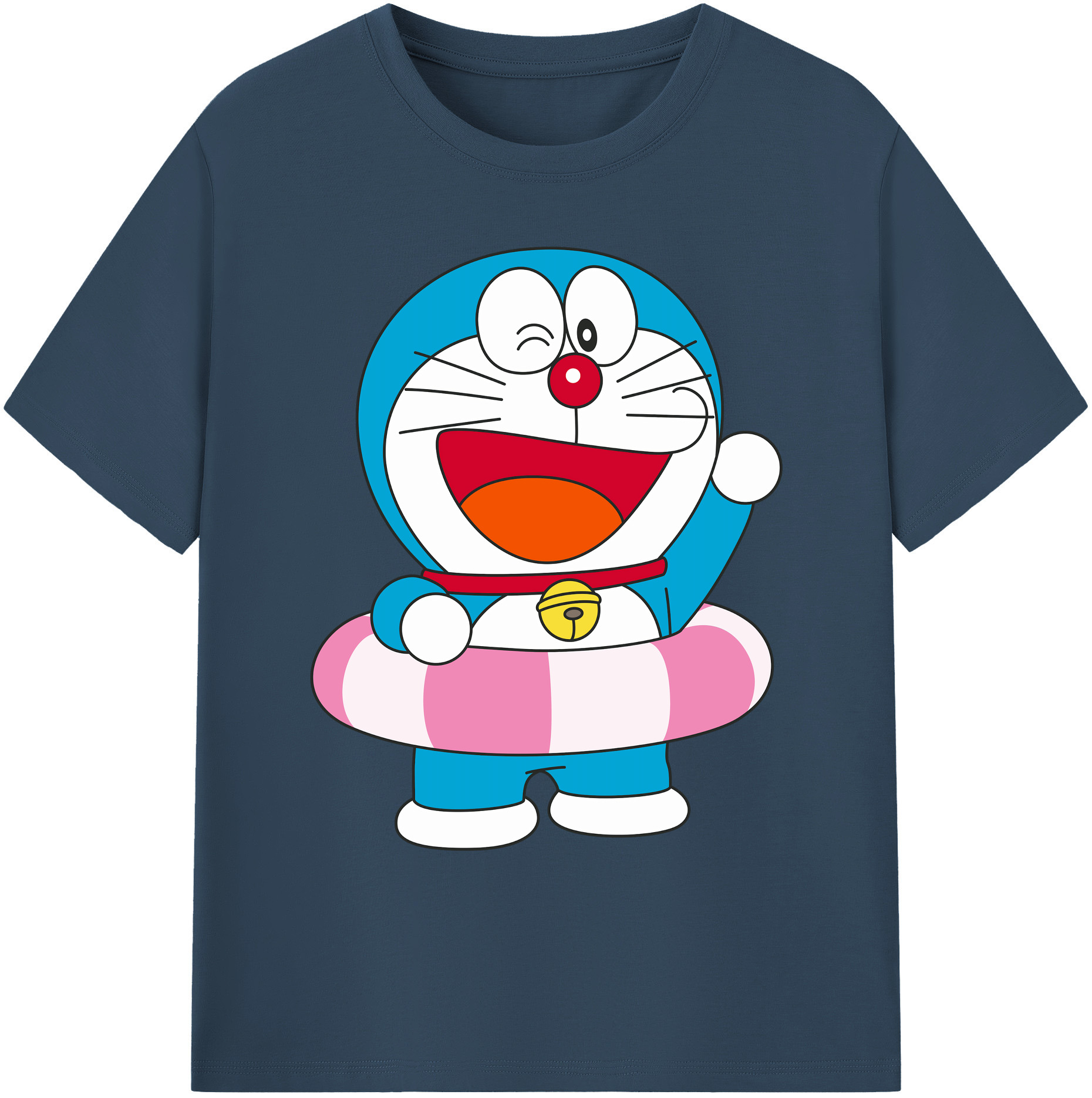 （画像用） ドラえもん Doraemon 綿100％ メンズ半袖Tシャツ｜肌触りやわらか＆通気性