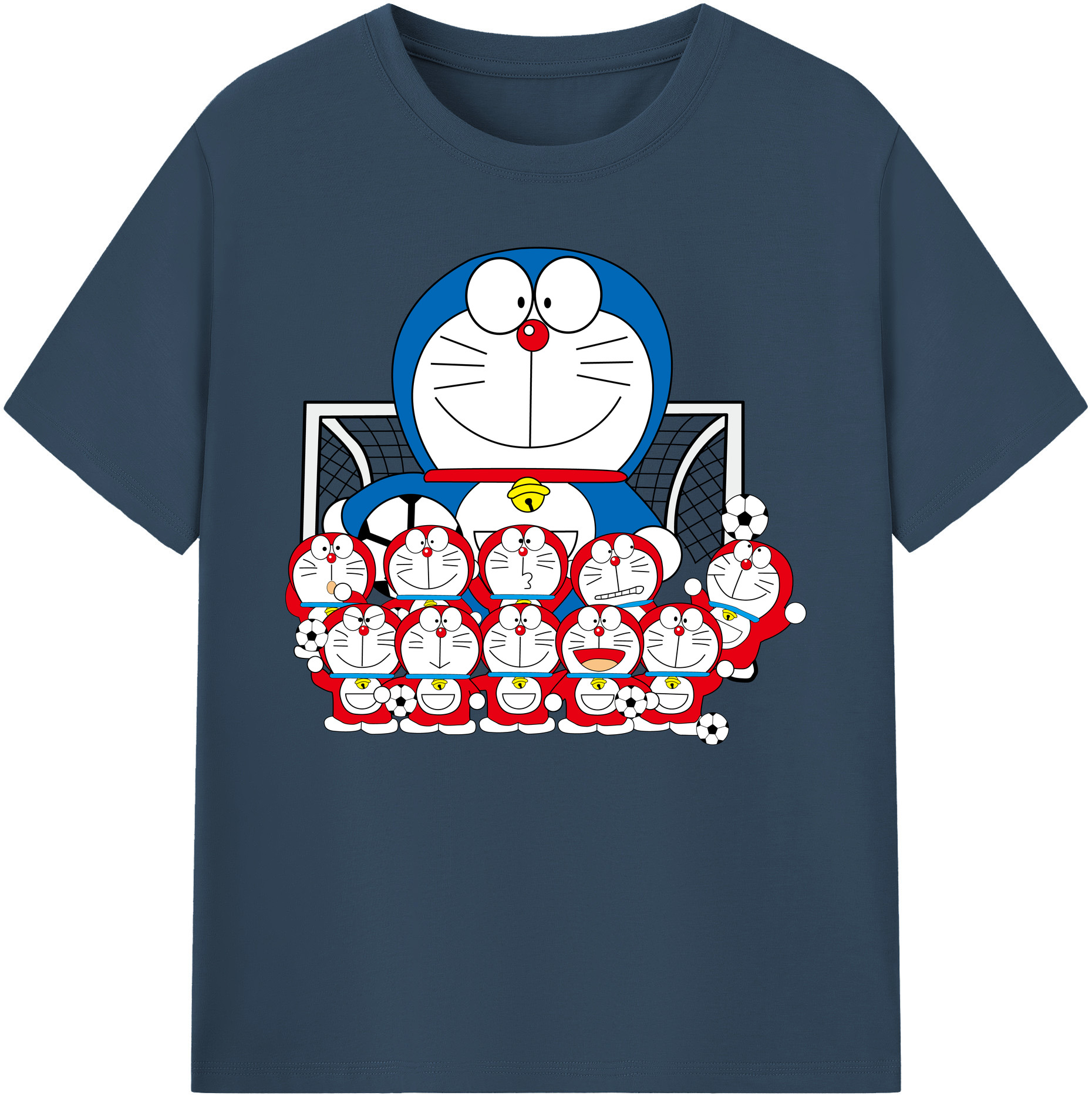 （画像用） ドラえもん Doraemon 綿100％ メンズ半袖Tシャツ｜肌触りやわらか＆通気性
