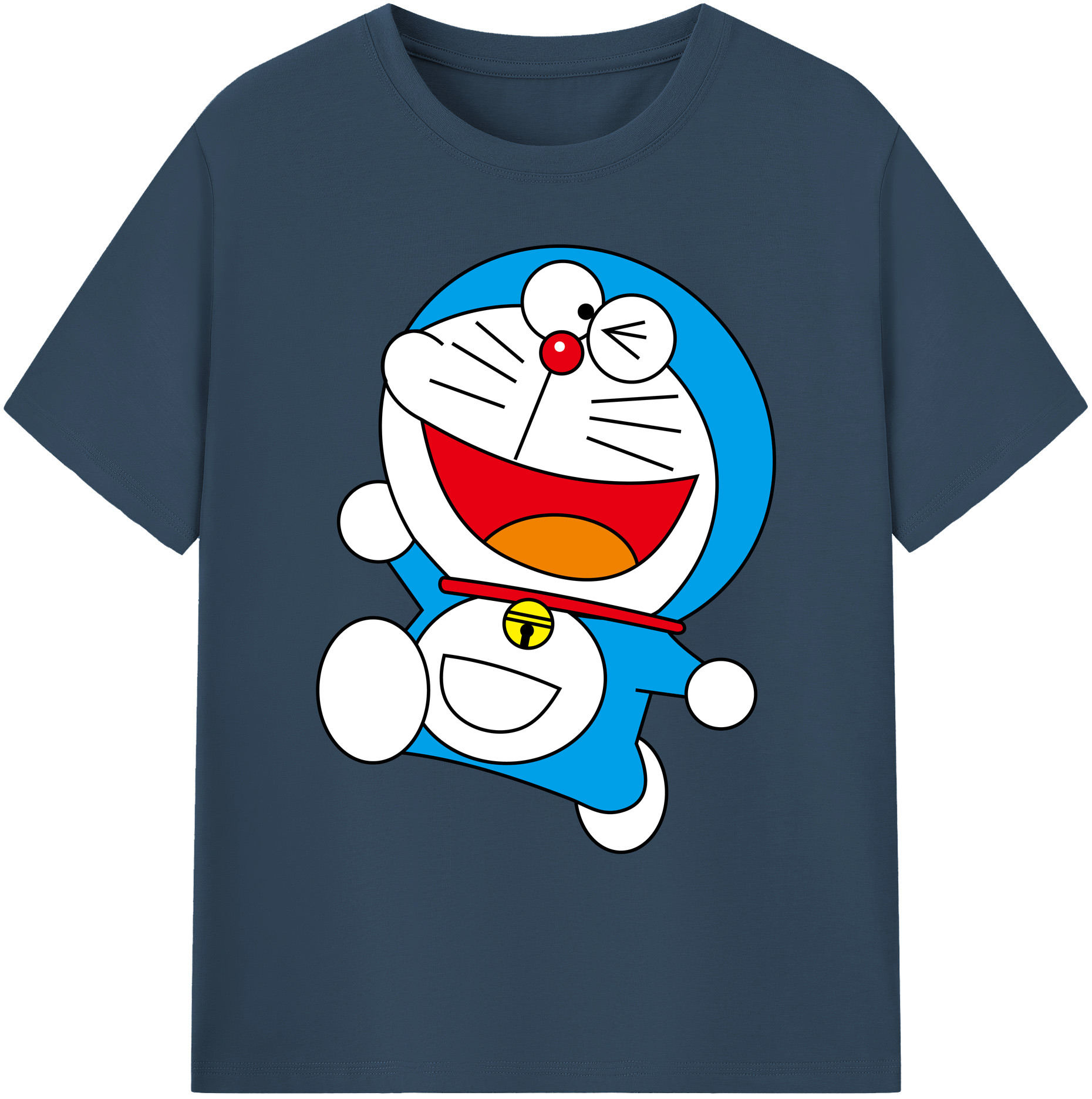 （画像用） ドラえもん Doraemon 綿100％ メンズ半袖Tシャツ｜肌触りやわらか＆通気性