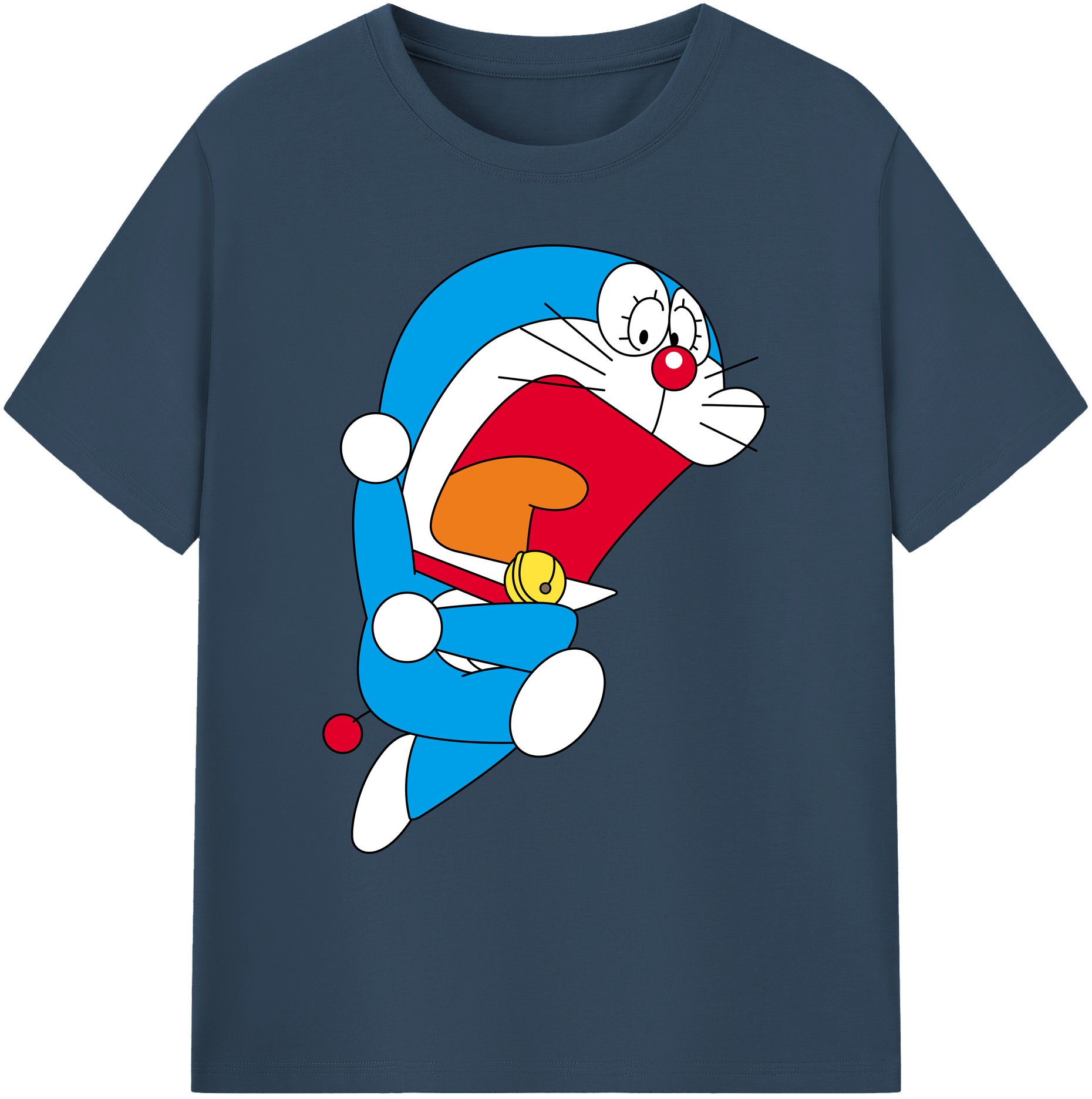 （画像用） ドラえもん Doraemon 綿100％ メンズ半袖Tシャツ｜肌触りやわらか＆通気性