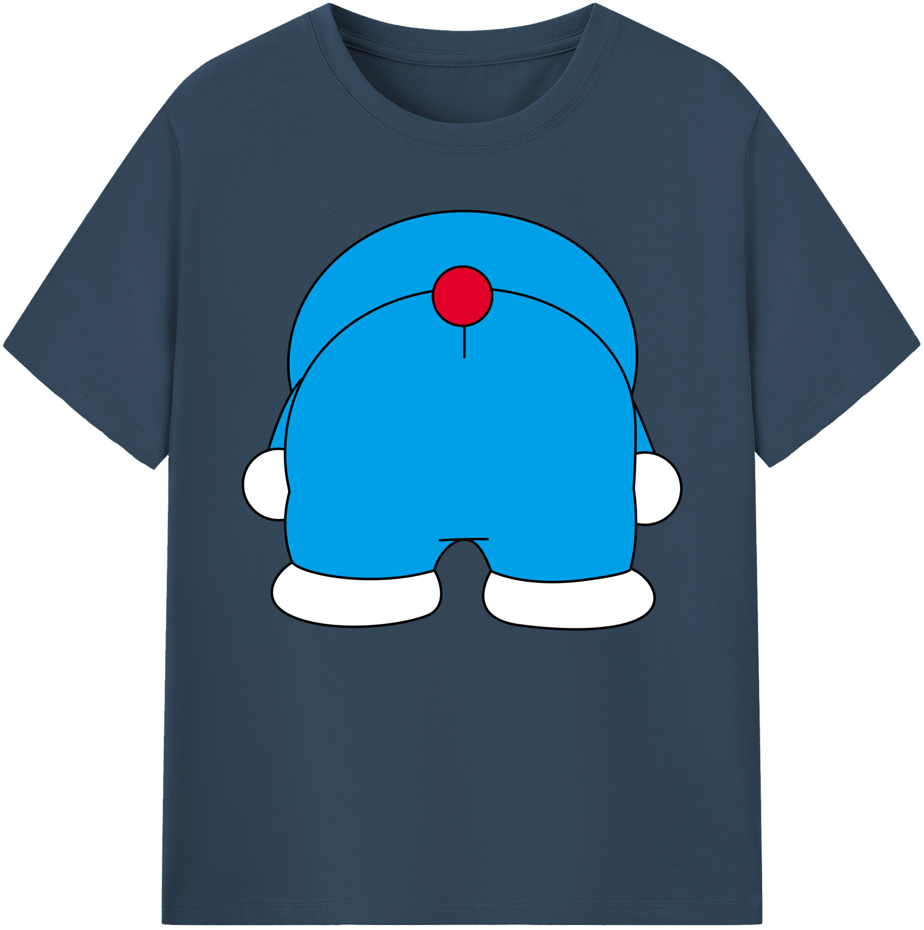 （画像用） ドラえもん Doraemon 綿100％ メンズ半袖Tシャツ｜肌触りやわらか＆通気性