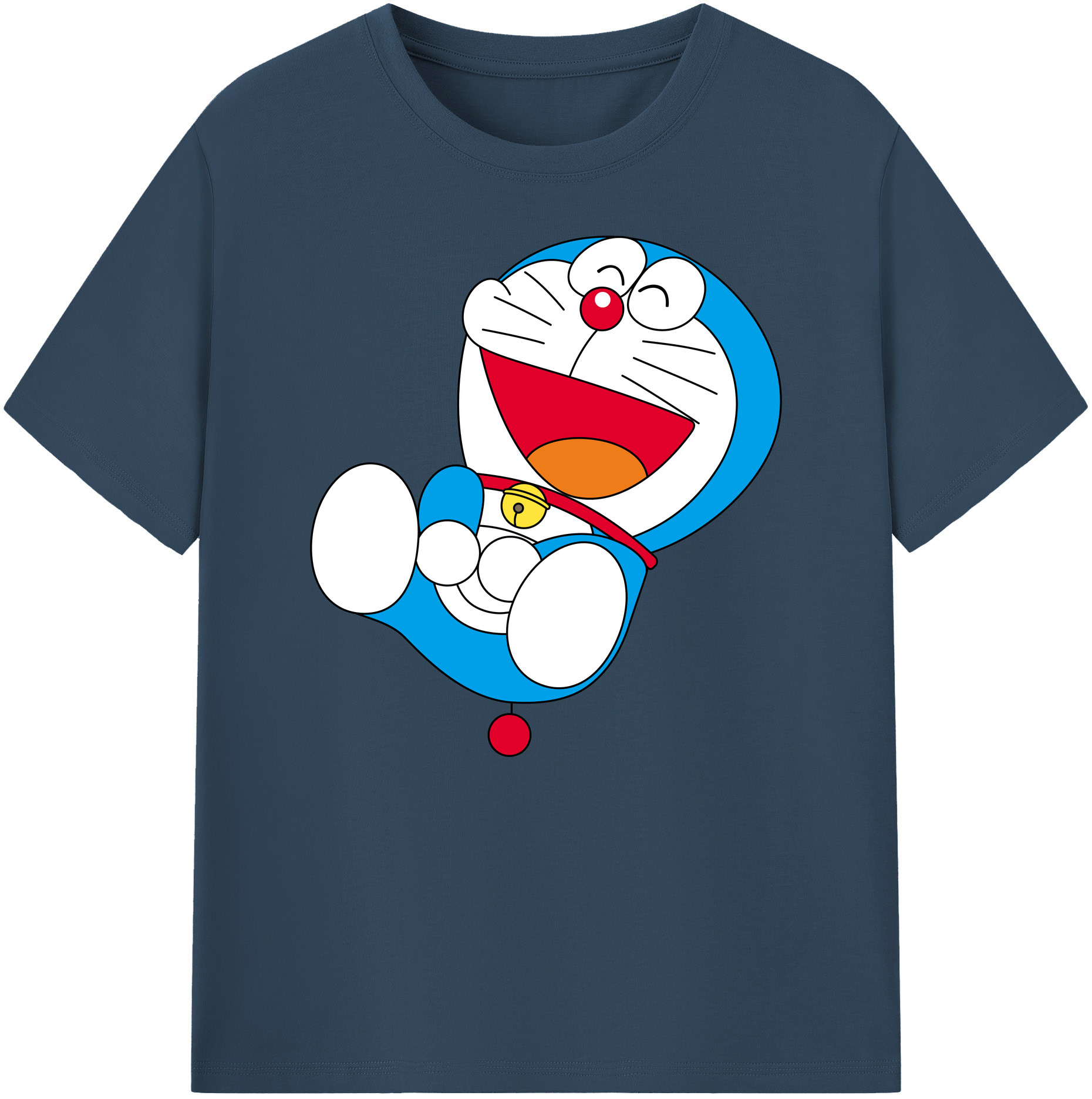 （画像用） ドラえもん Doraemon 綿100％ メンズ半袖Tシャツ｜肌触りやわらか＆通気性