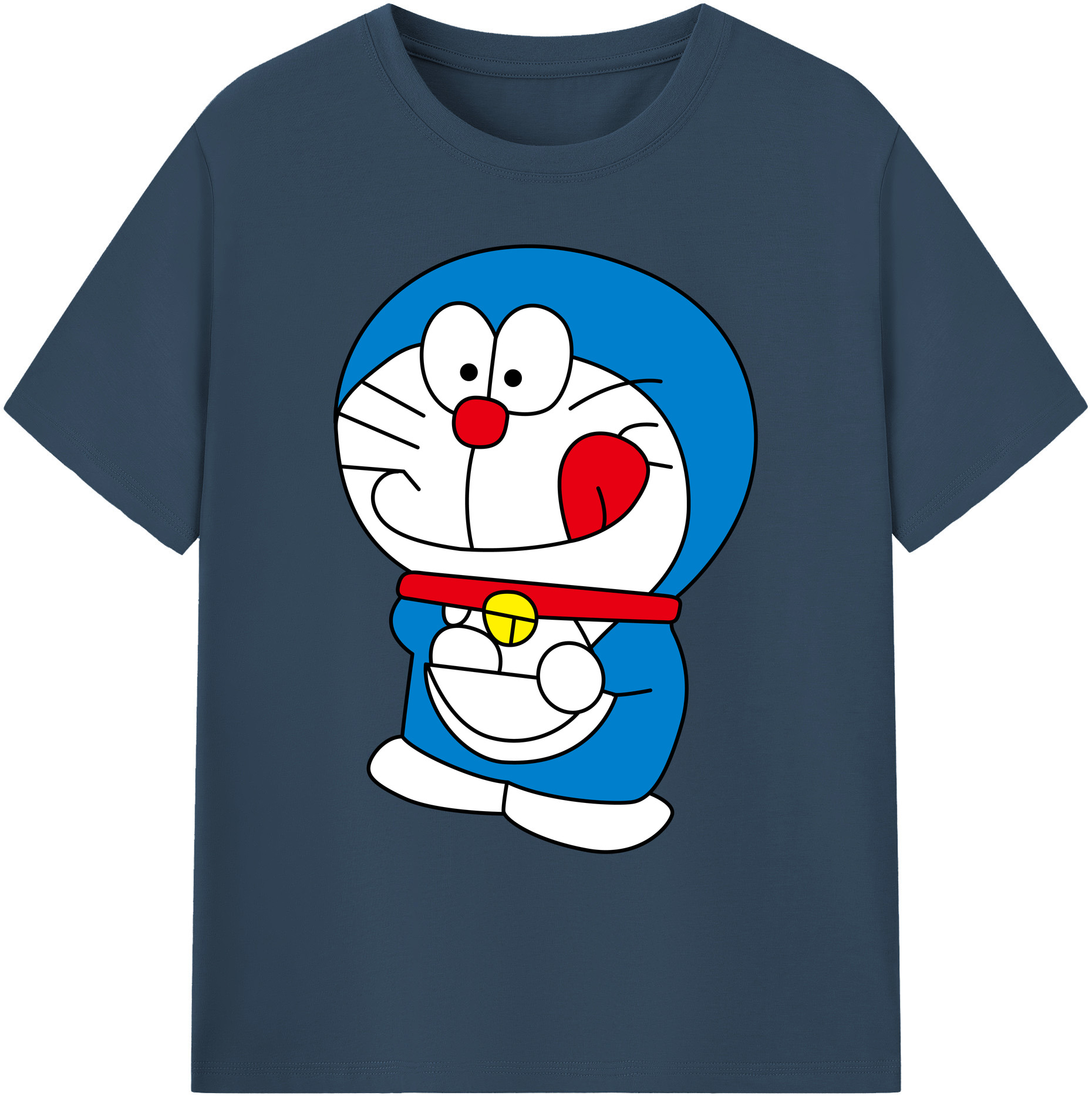 （画像用） ドラえもん Doraemon 綿100％ メンズ半袖Tシャツ｜肌触りやわらか＆通気性