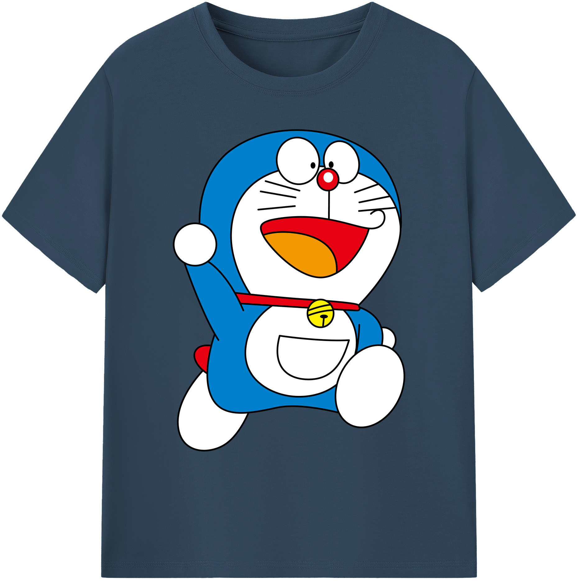 （画像用） ドラえもん Doraemon 綿100％ メンズ半袖Tシャツ｜肌触りやわらか＆通気性