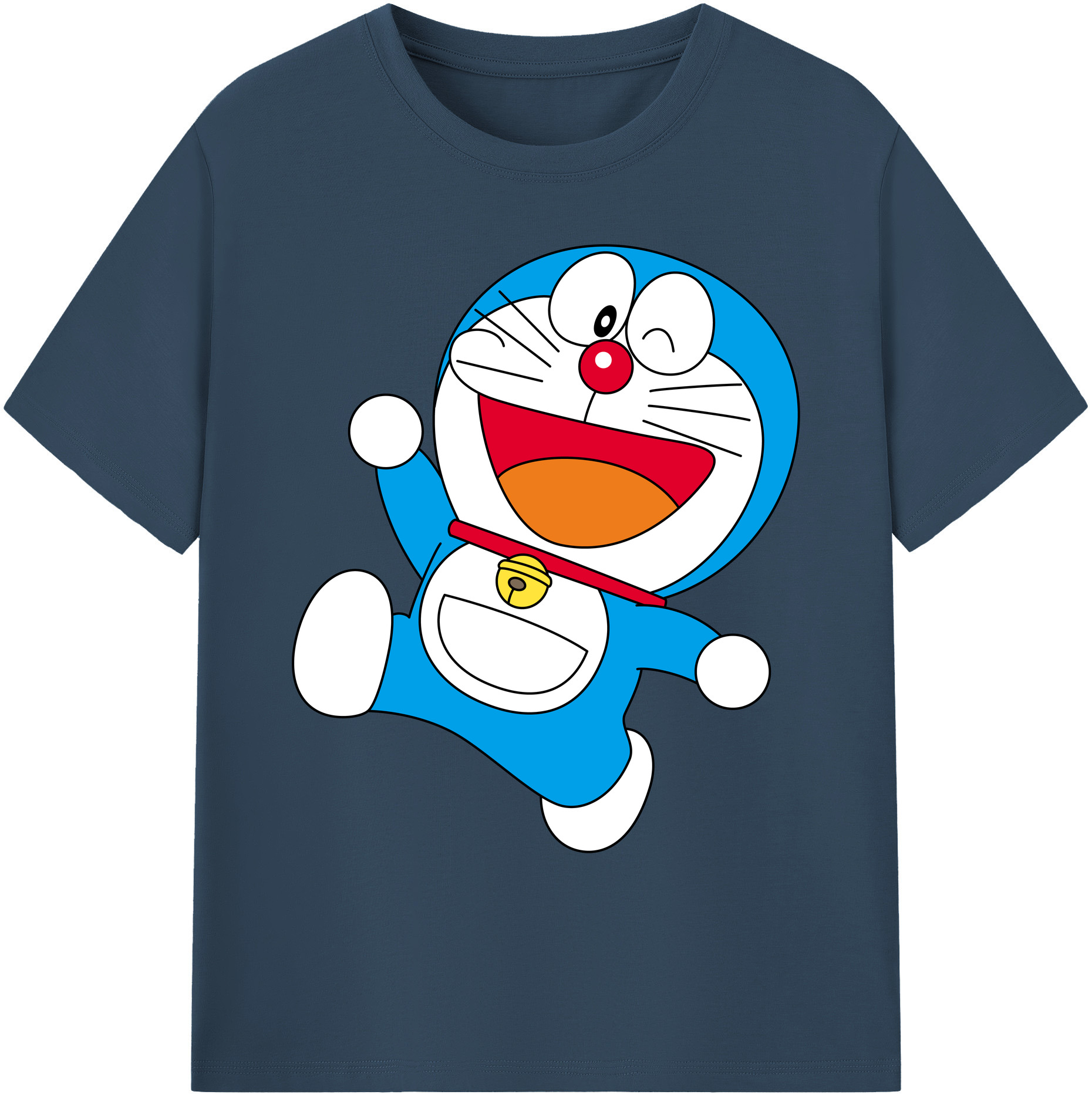 （画像用） ドラえもん Doraemon 綿100％ メンズ半袖Tシャツ｜肌触りやわらか＆通気性