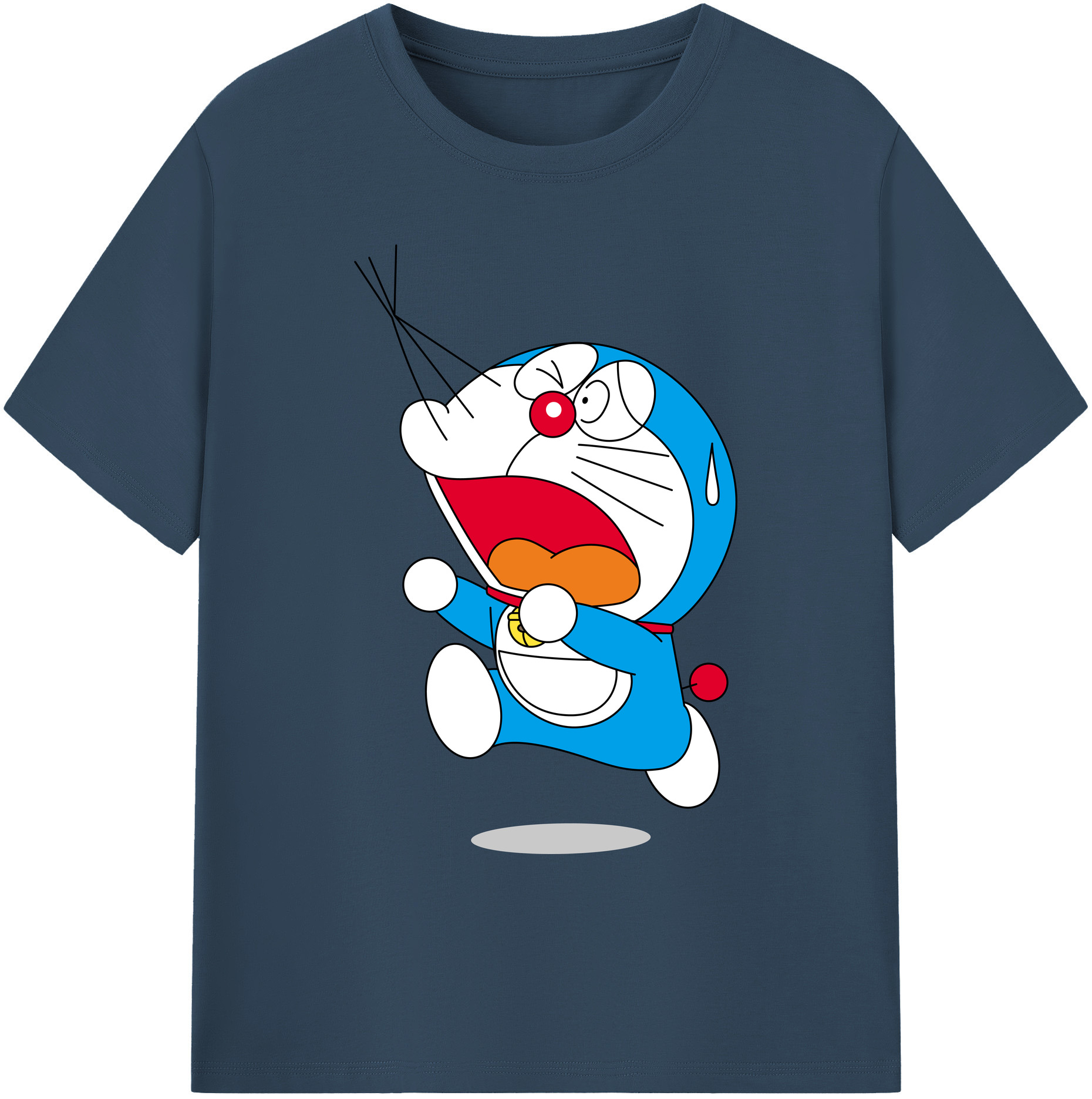 （画像用） ドラえもん Doraemon 綿100％ メンズ半袖Tシャツ｜肌触りやわらか＆通気性