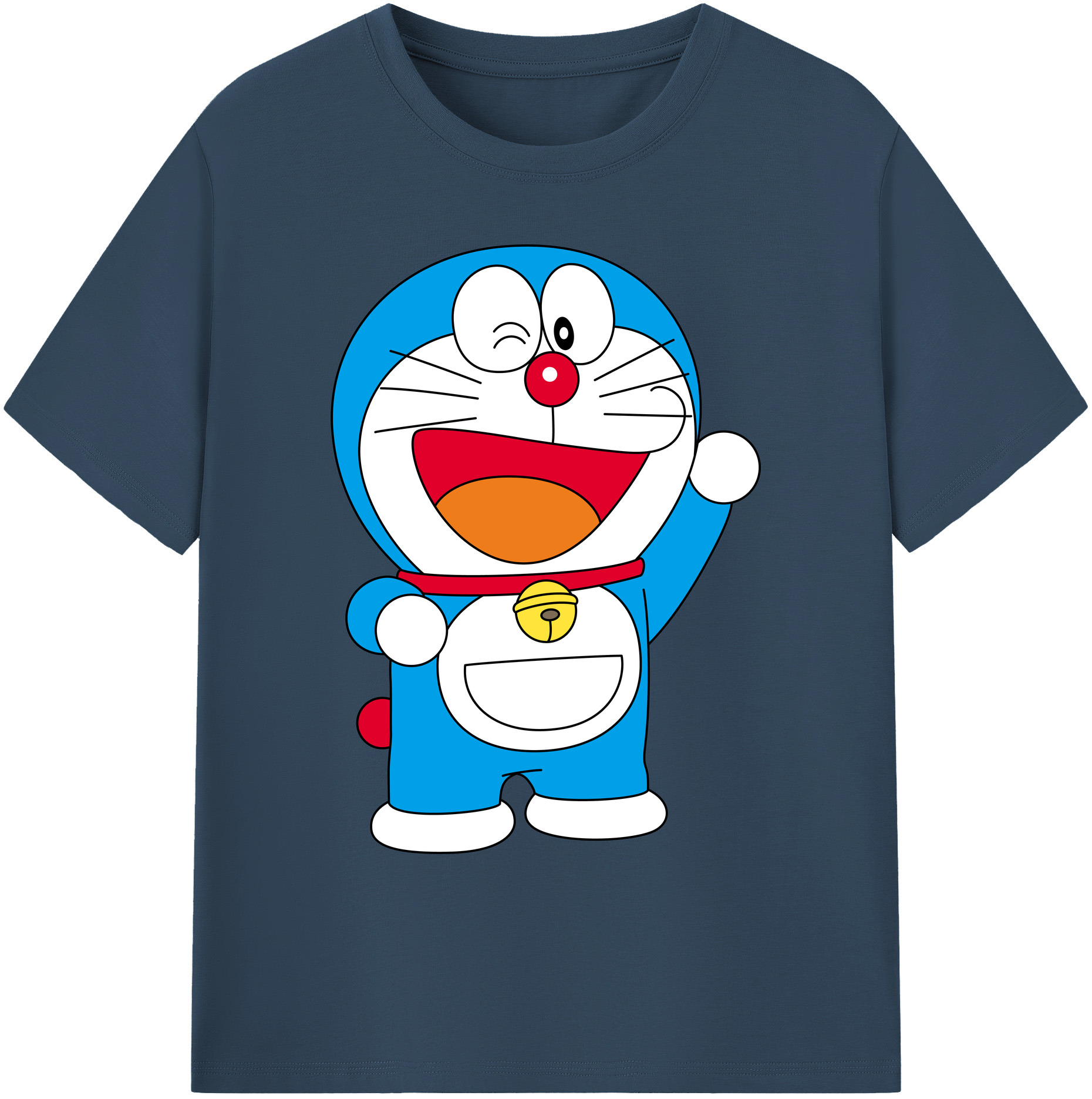 （画像用） ドラえもん Doraemon 綿100％ メンズ半袖Tシャツ｜肌触りやわらか＆通気性