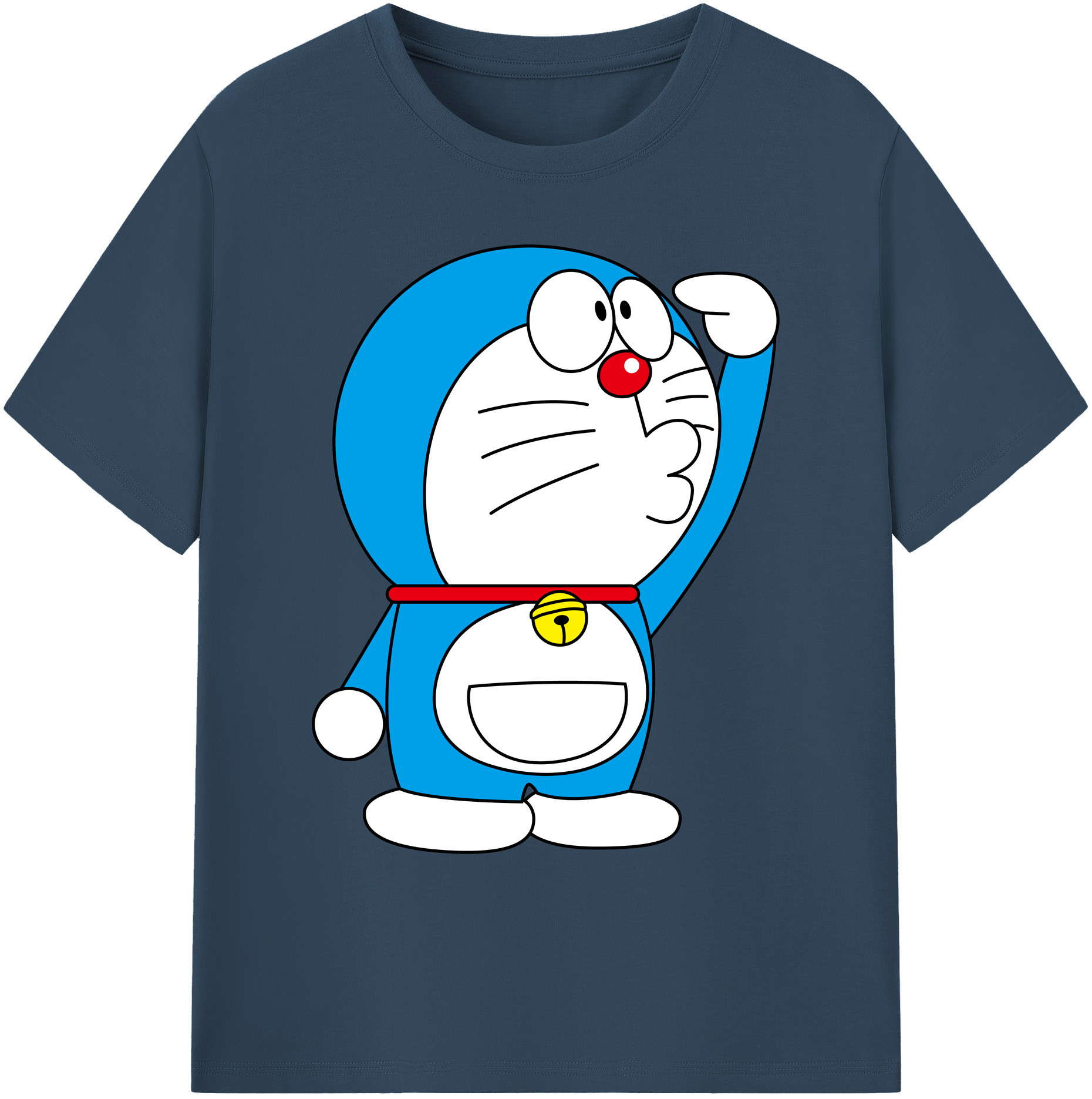 （画像用） ドラえもん Doraemon 綿100％ メンズ半袖Tシャツ｜肌触りやわらか＆通気性