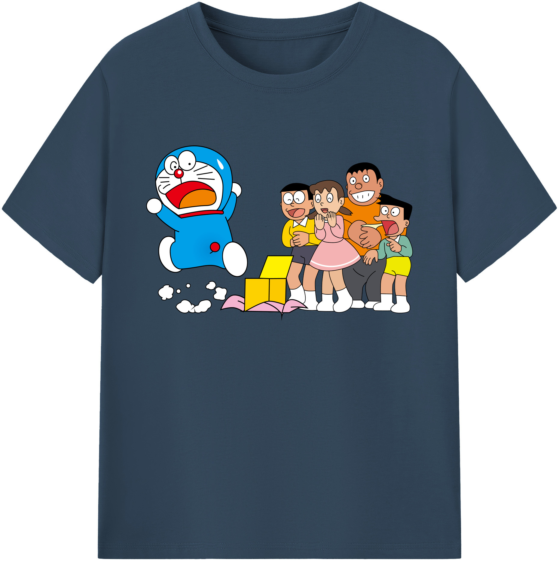 （画像用） ドラえもん 骨川 スネ夫 Doraemon Honekawa Suneo 綿100％ メンズ半袖Tシャツ｜肌触りやわらか＆通気性