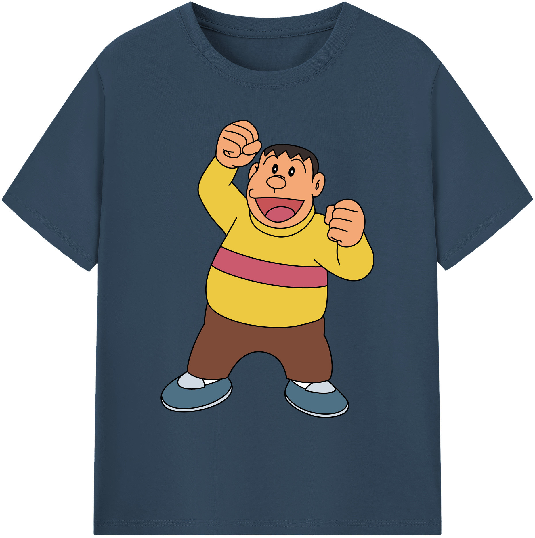 （画像用） ドラえもん 剛田武 Doraemon Gouta Takeshi 綿100％ メンズ半袖Tシャツ｜肌触りやわらか＆通気性
