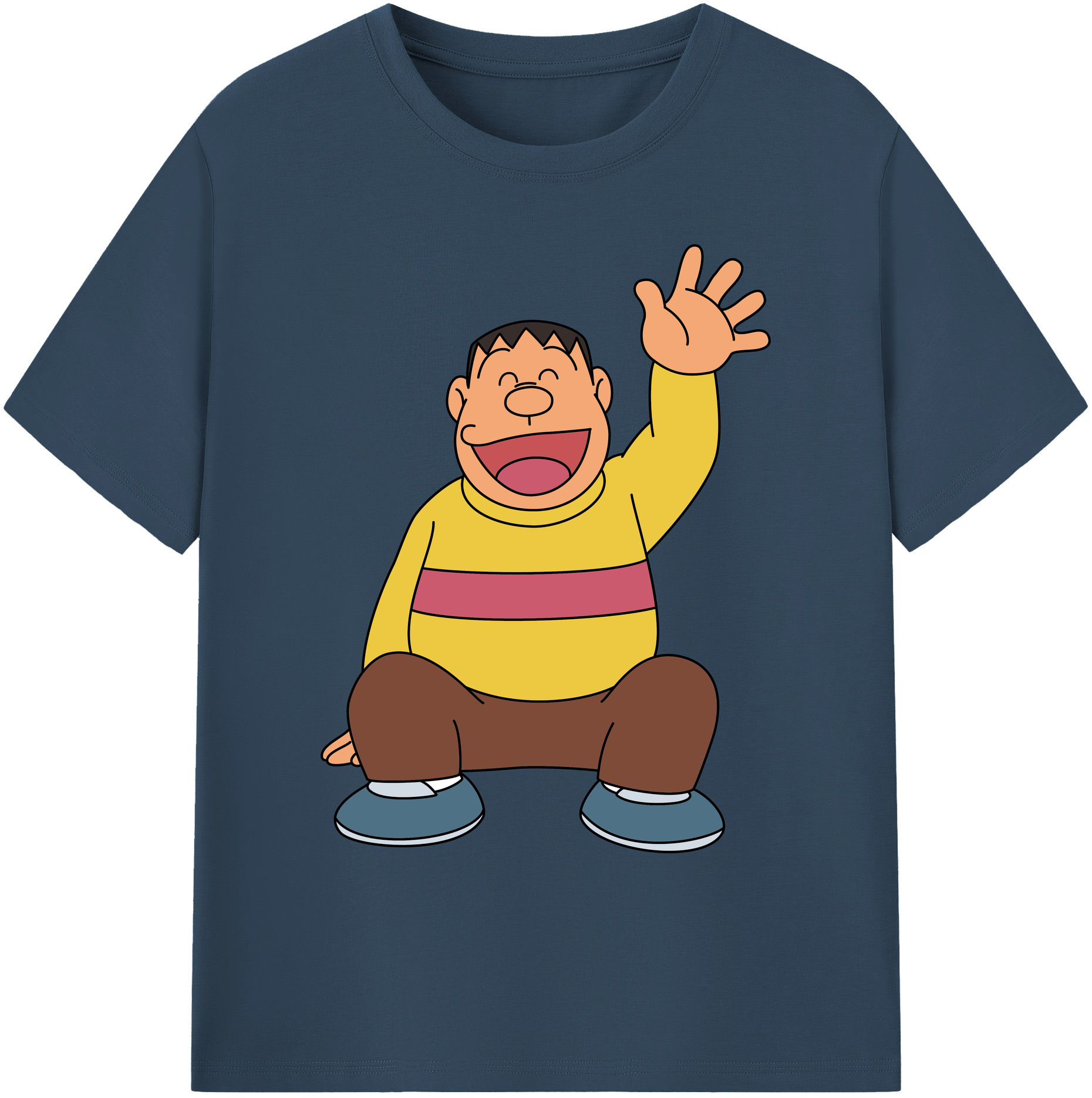 （画像用） ドラえもん 剛田武 Doraemon Gouta Takeshi 綿100％ メンズ半袖Tシャツ｜肌触りやわらか＆通気性