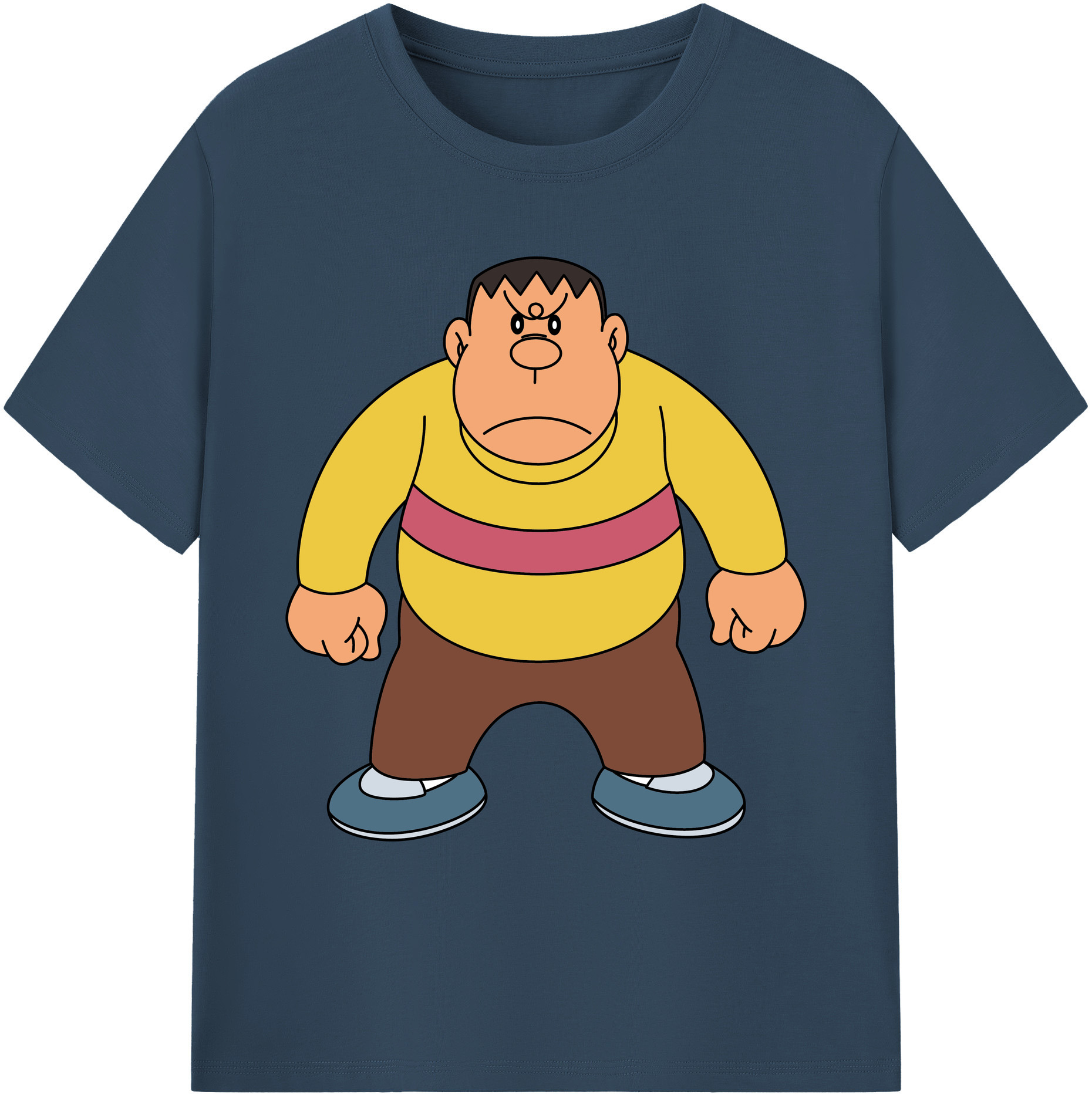 （画像用） ドラえもん 剛田武 Doraemon Gouta Takeshi 綿100％ メンズ半袖Tシャツ｜肌触りやわらか＆通気性