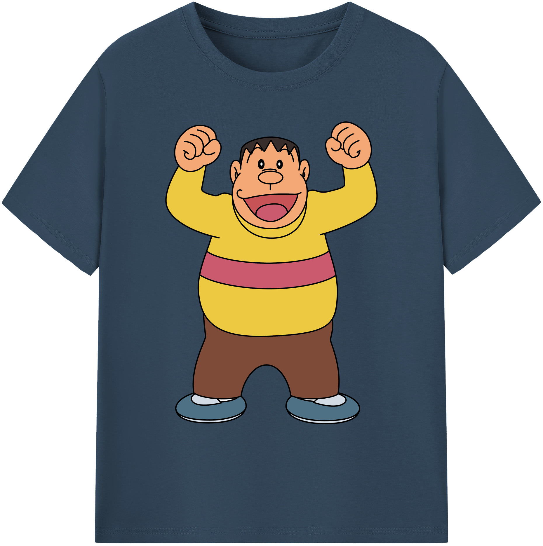 （画像用） ドラえもん 剛田武 Doraemon Gouta Takeshi 綿100％ メンズ半袖Tシャツ｜肌触りやわらか＆通気性