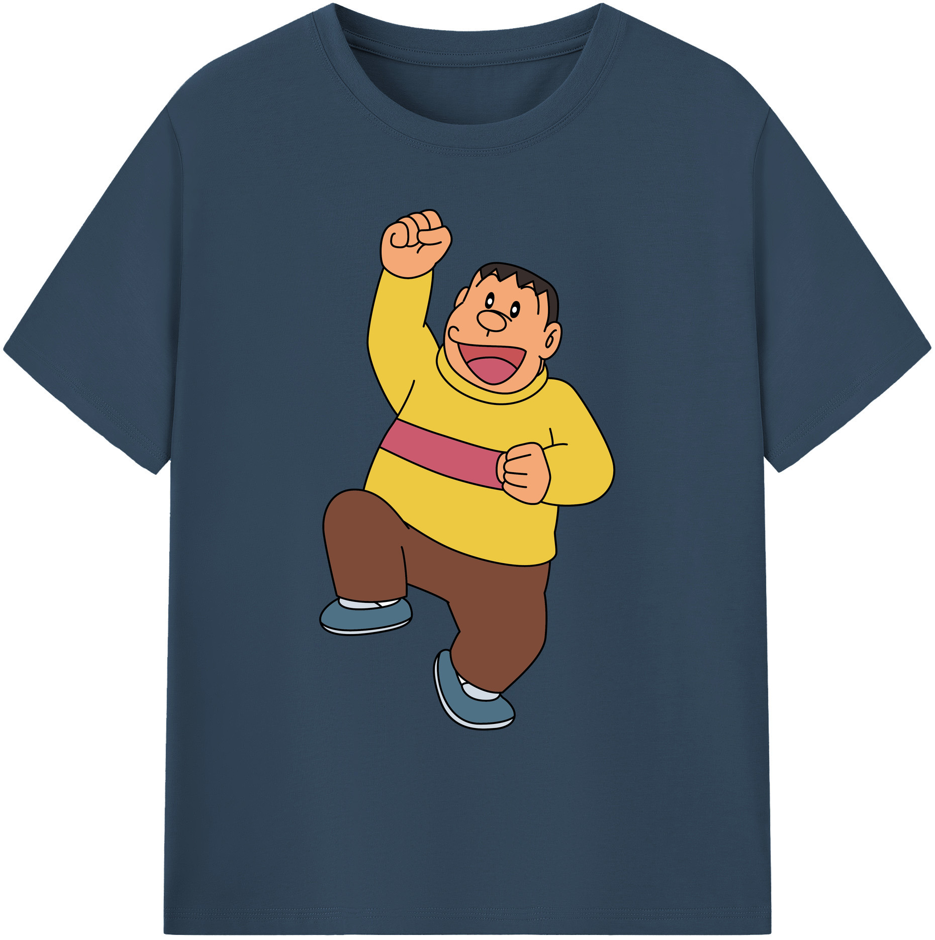（画像用） ドラえもん 剛田武 Doraemon Gouta Takeshi 綿100％ メンズ半袖Tシャツ｜肌触りやわらか＆通気性