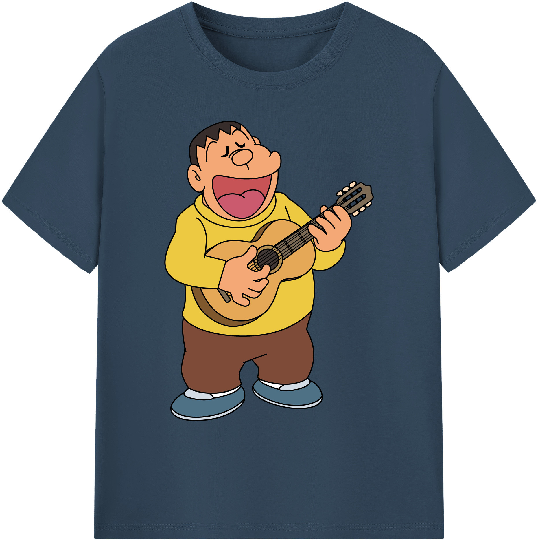 （画像用） ドラえもん 剛田武 Doraemon Gouta Takeshi 綿100％ メンズ半袖Tシャツ｜肌触りやわらか＆通気性