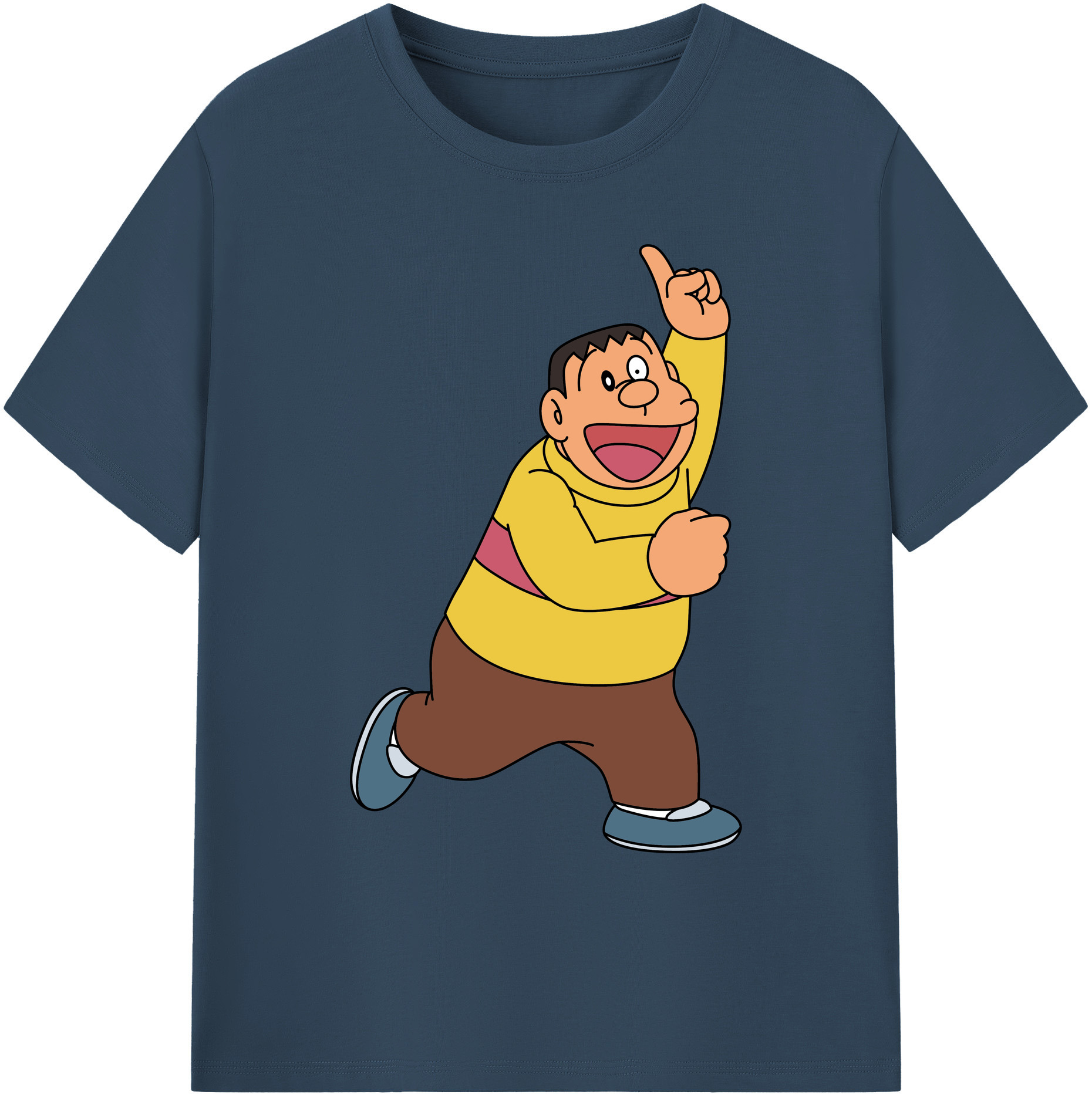 （画像用） ドラえもん 剛田武 Doraemon Gouta Takeshi 綿100％ メンズ半袖Tシャツ｜肌触りやわらか＆通気性