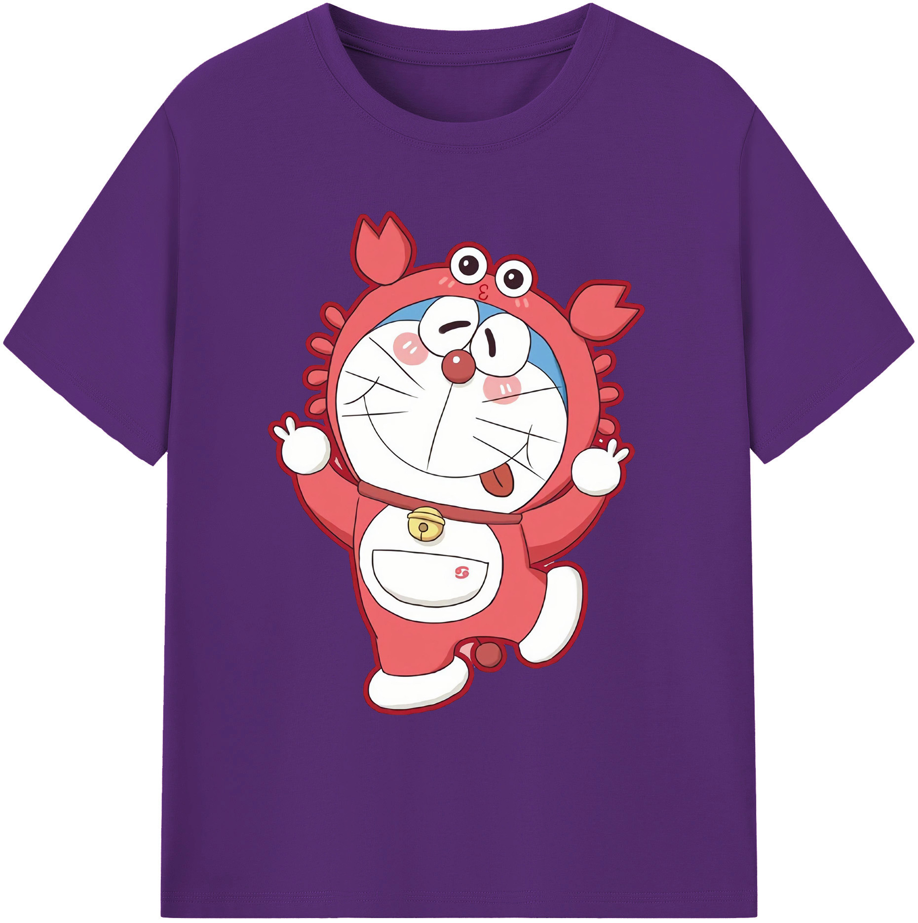 （画像用） ドラえもん Doraemon 綿100％ メンズ半袖Tシャツ｜肌触りやわらか＆通気性