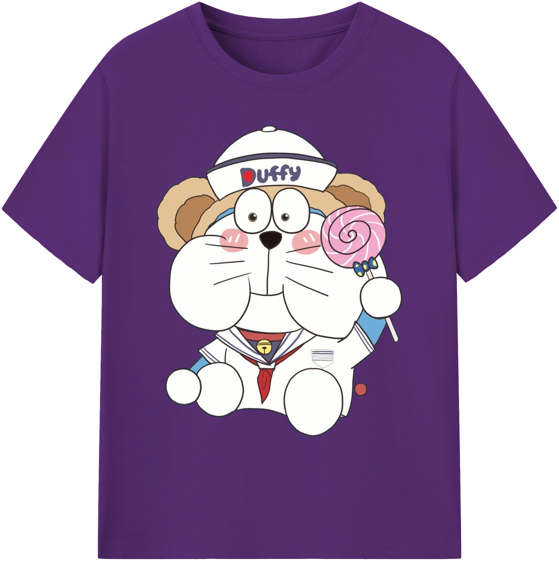 （画像用） ドラえもん Doraemon 綿100％ メンズ半袖Tシャツ｜肌触りやわらか＆通気性
