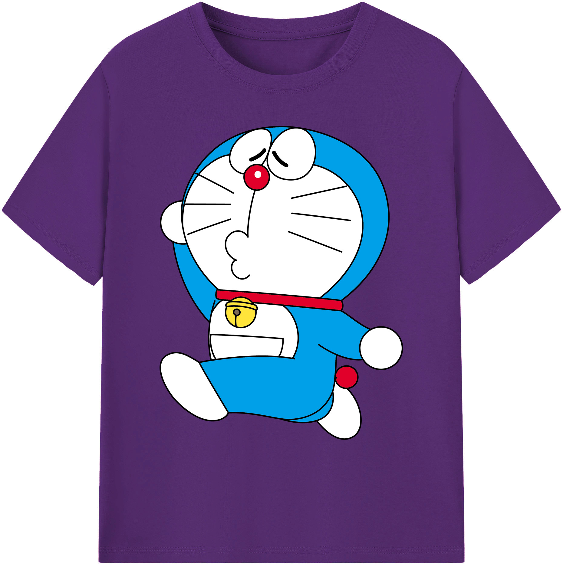 （画像用） ドラえもん Doraemon 綿100％ メンズ半袖Tシャツ｜肌触りやわらか＆通気性