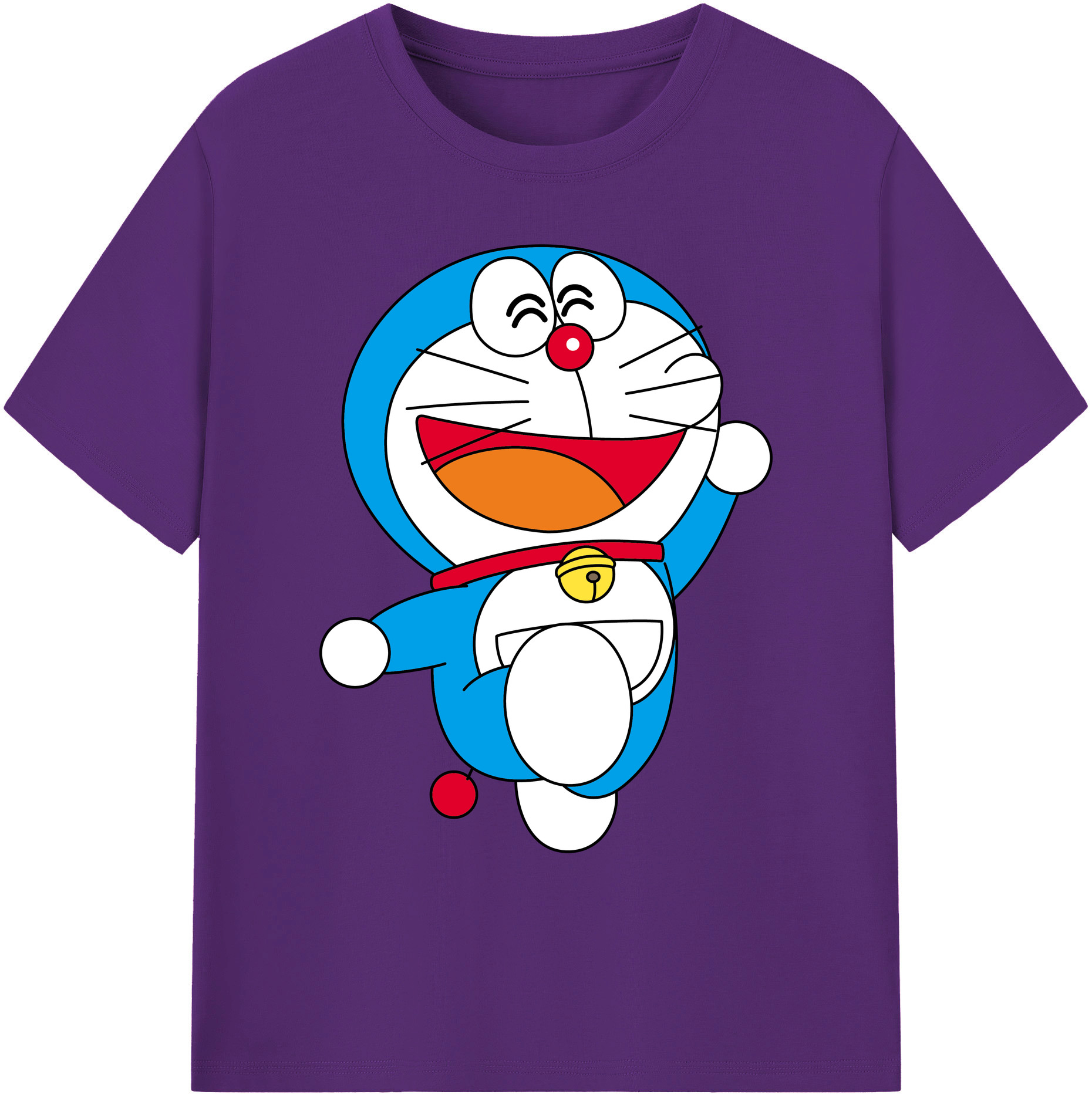 （画像用） ドラえもん Doraemon 綿100％ メンズ半袖Tシャツ｜肌触りやわらか＆通気性