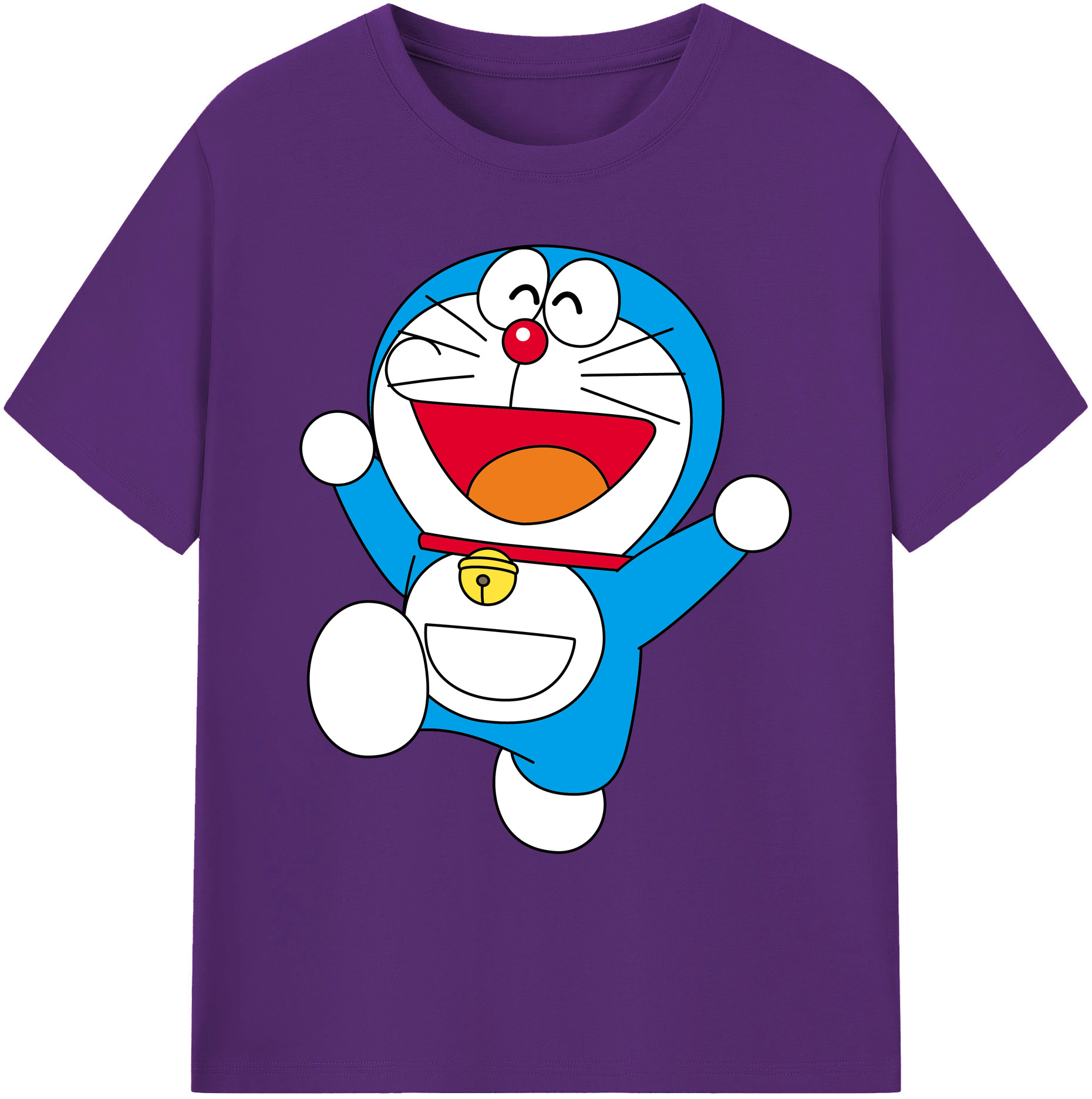（画像用） ドラえもん Doraemon 綿100％ メンズ半袖Tシャツ｜肌触りやわらか＆通気性