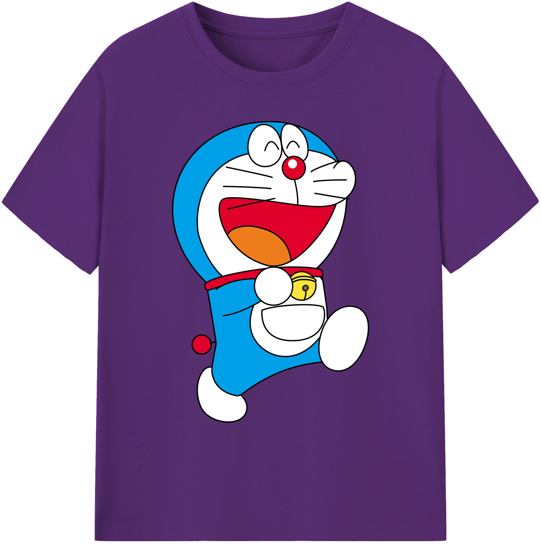（画像用） ドラえもん Doraemon 綿100％ メンズ半袖Tシャツ｜肌触りやわらか＆通気性