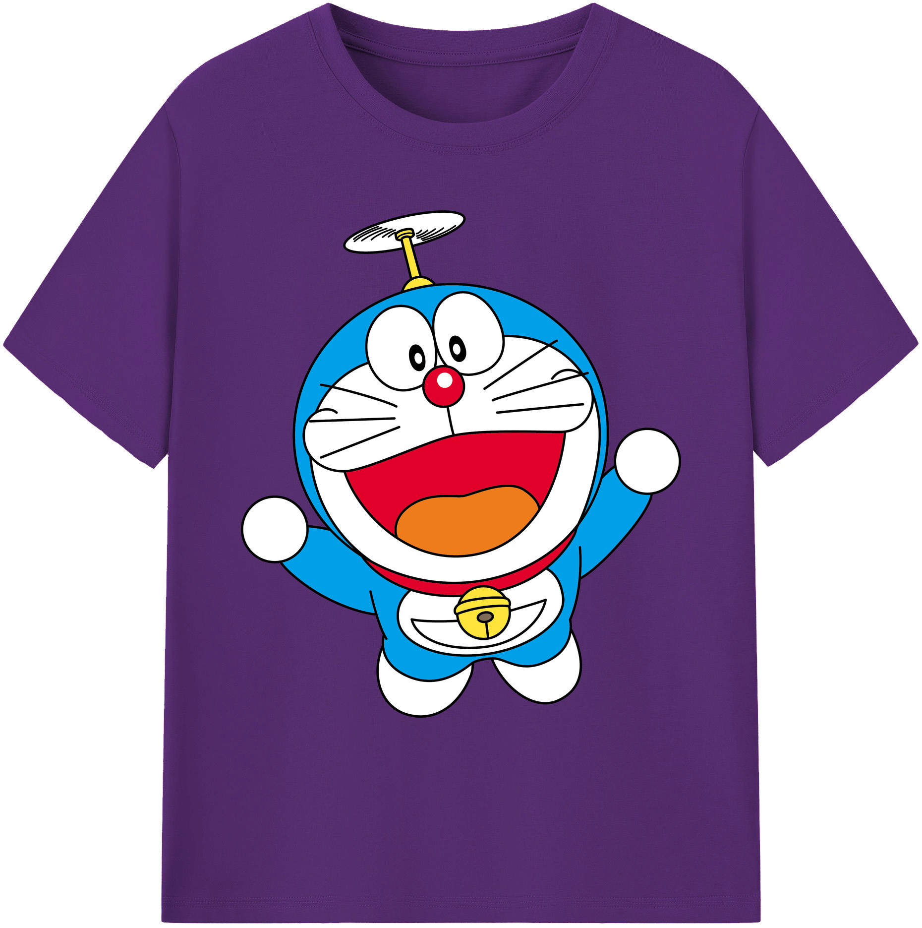 （画像用） ドラえもん Doraemon 綿100％ メンズ半袖Tシャツ｜肌触りやわらか＆通気性