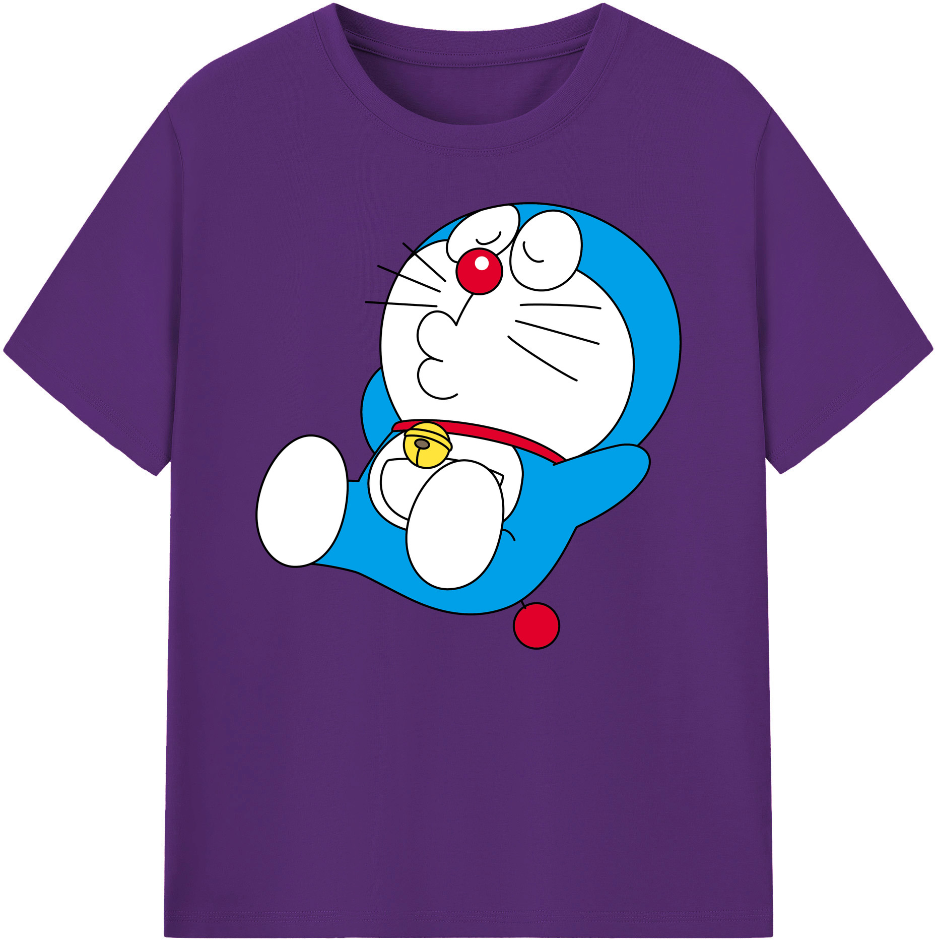 （画像用） ドラえもん Doraemon 綿100％ メンズ半袖Tシャツ｜肌触りやわらか＆通気性