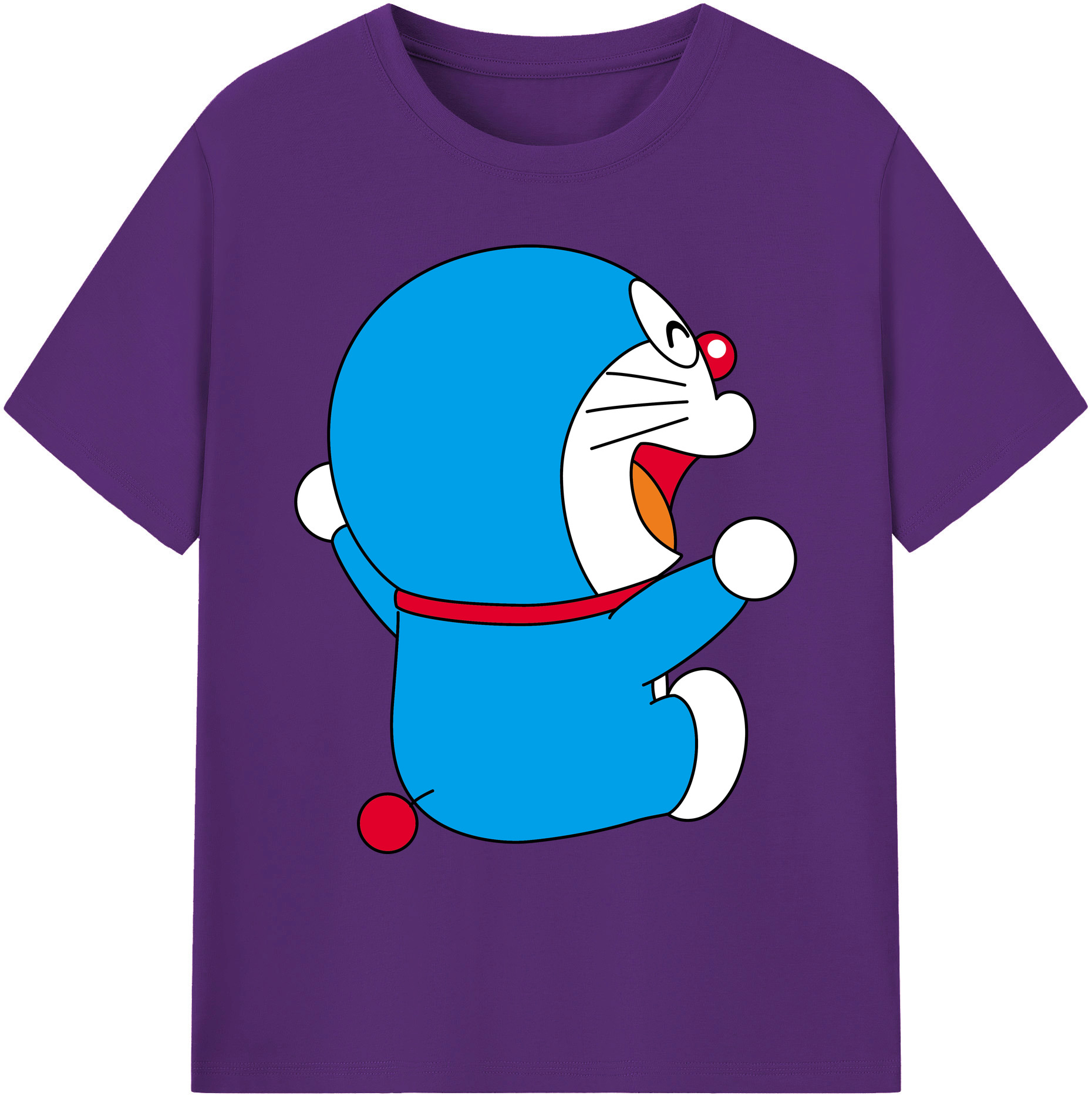 （画像用） ドラえもん Doraemon 綿100％ メンズ半袖Tシャツ｜肌触りやわらか＆通気性