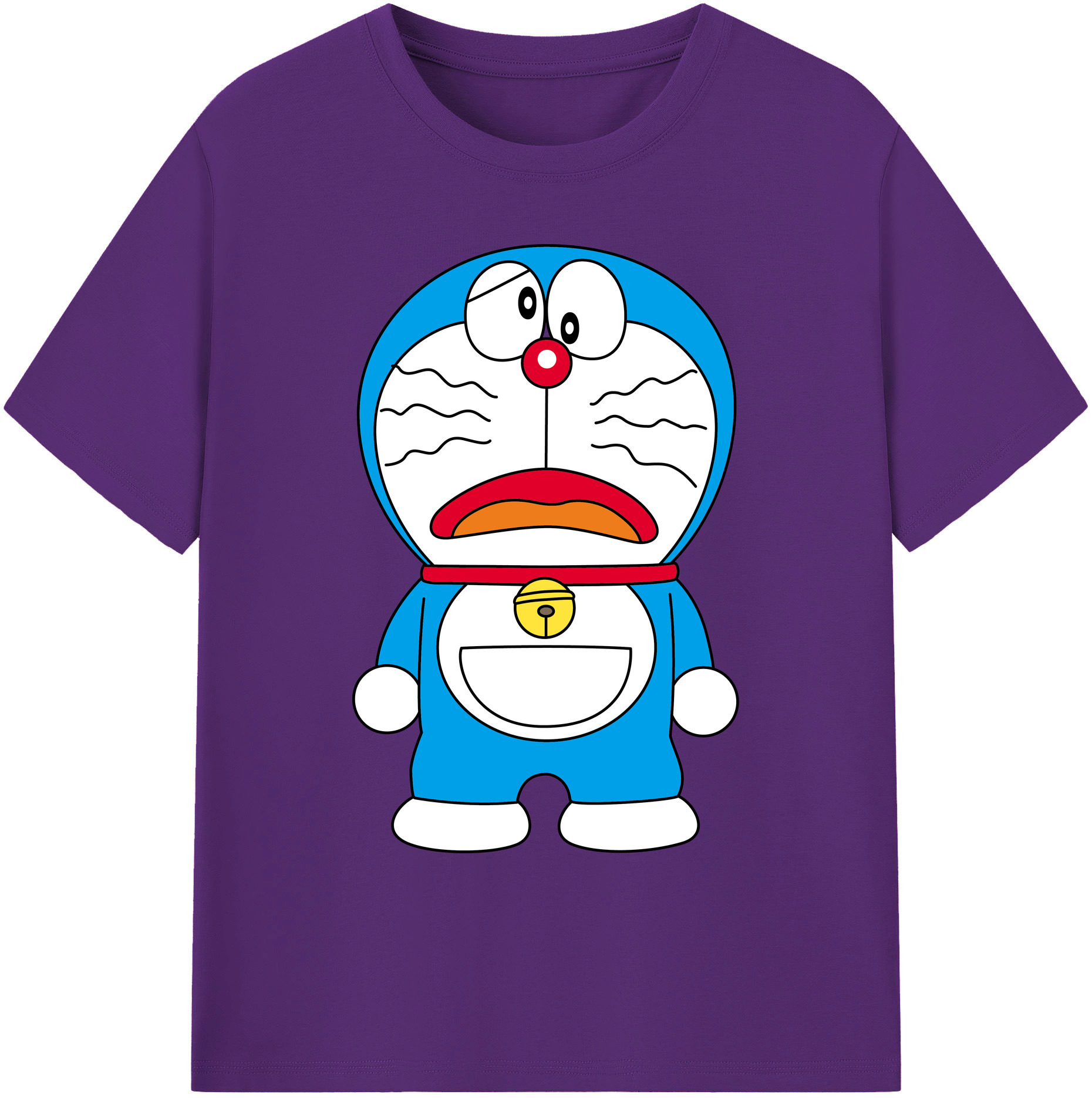 （画像用） ドラえもん Doraemon 綿100％ メンズ半袖Tシャツ｜肌触りやわらか＆通気性